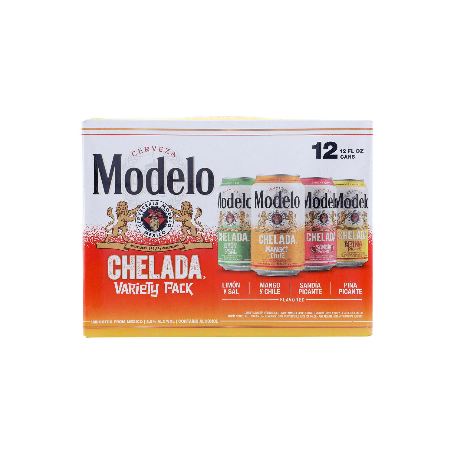 Modelo Variety Pack Mexican Import Flavored Beer - 12 Count Image 1 of 3