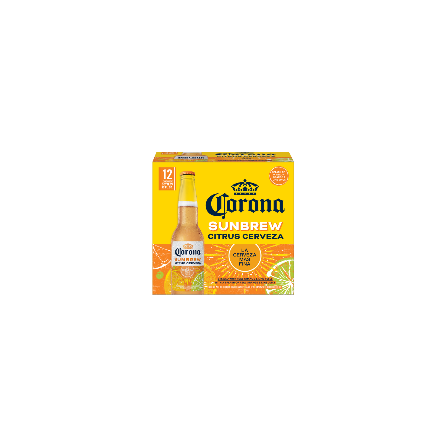 Corona Sunbrew Citrus Cerveza Mexican Import Beer, 12 Pk Bottles, 4.5% Abv - 144 Fluid Ounce