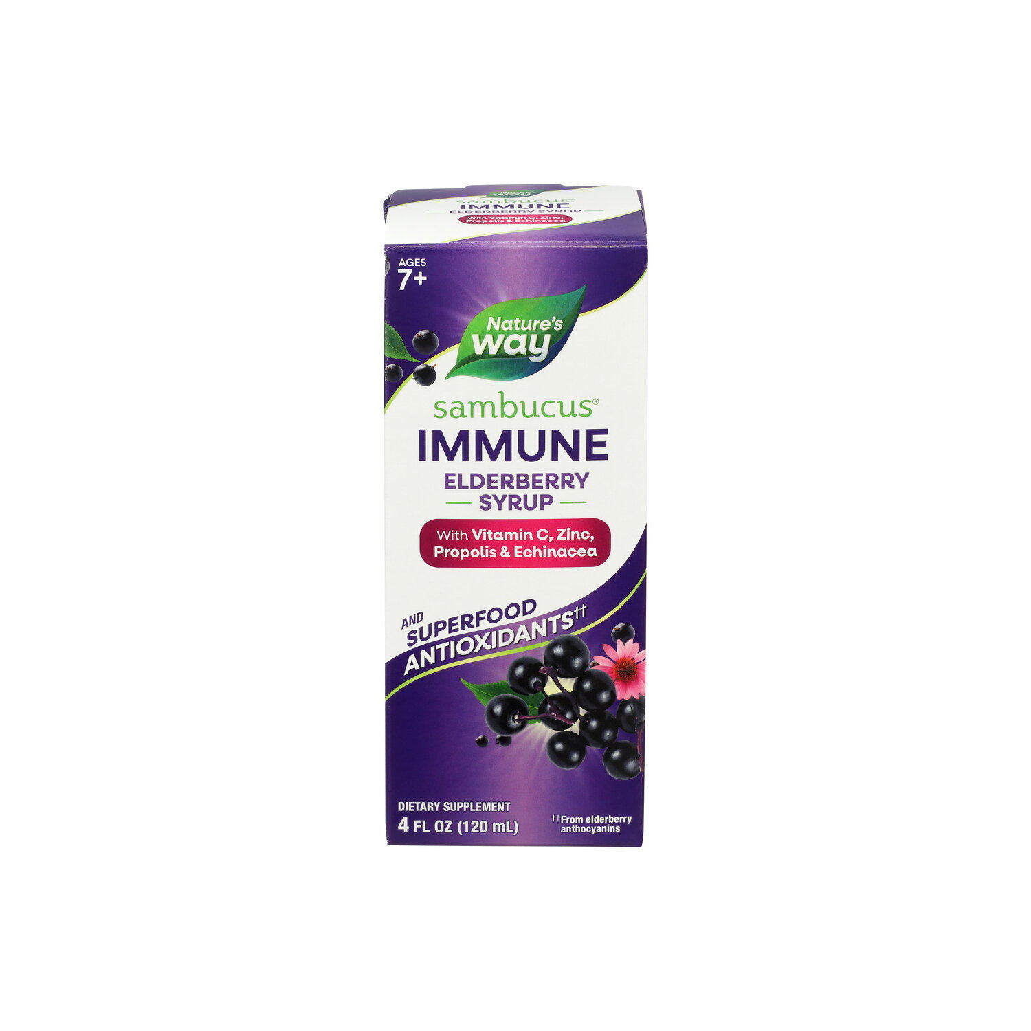 NATURE's Way Sambucus Immune Syrup / Elderberry - 4 Fluid Ounce Image 1 of 2