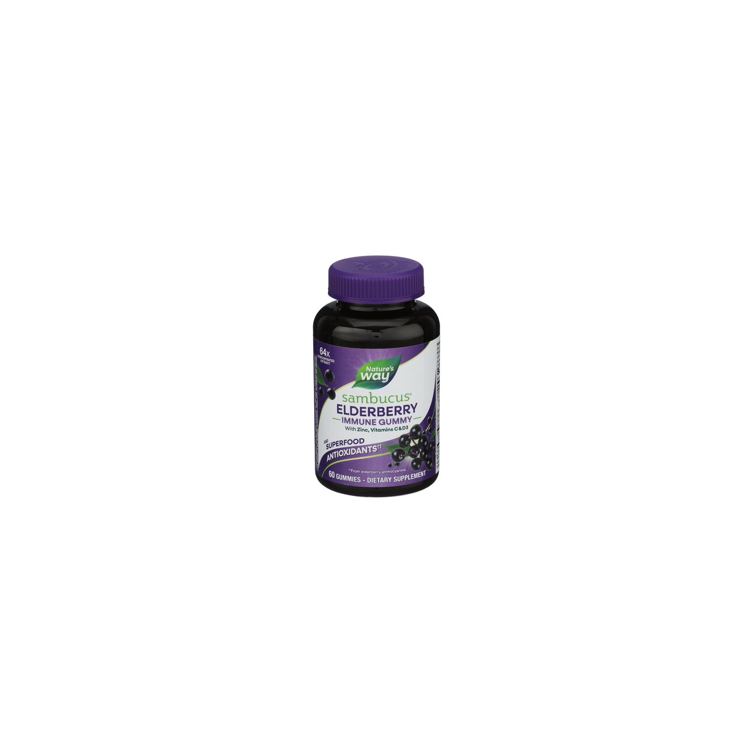 NATURE's Way Sambucus Gummies Immune Support / Elderberry Flavored - 60 Count Image 1 of 2