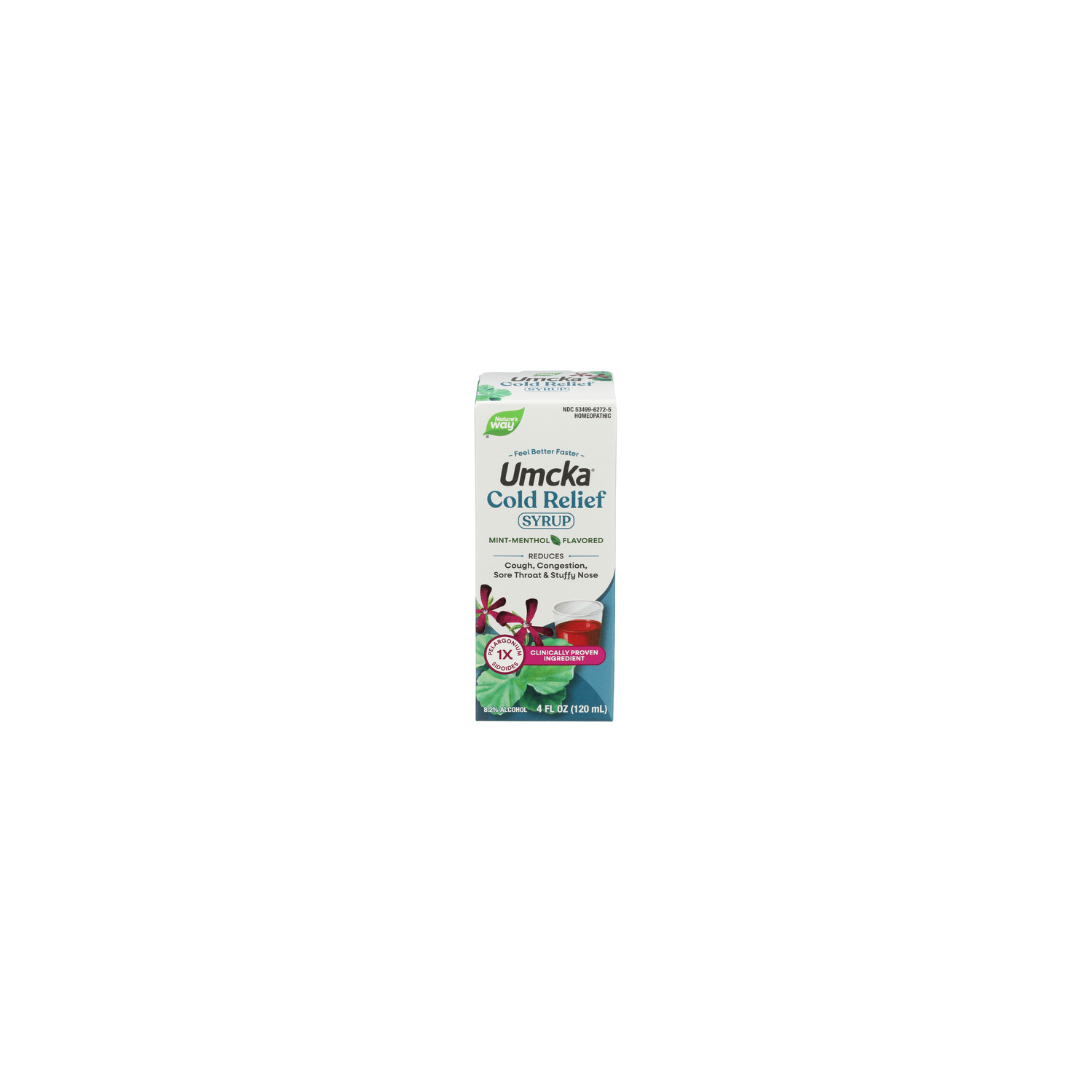 Nature’s Way Umcka Mint-Menthol Flavor Cold Relief Syrup - 4 Fluid Ounce Image 1 of 2