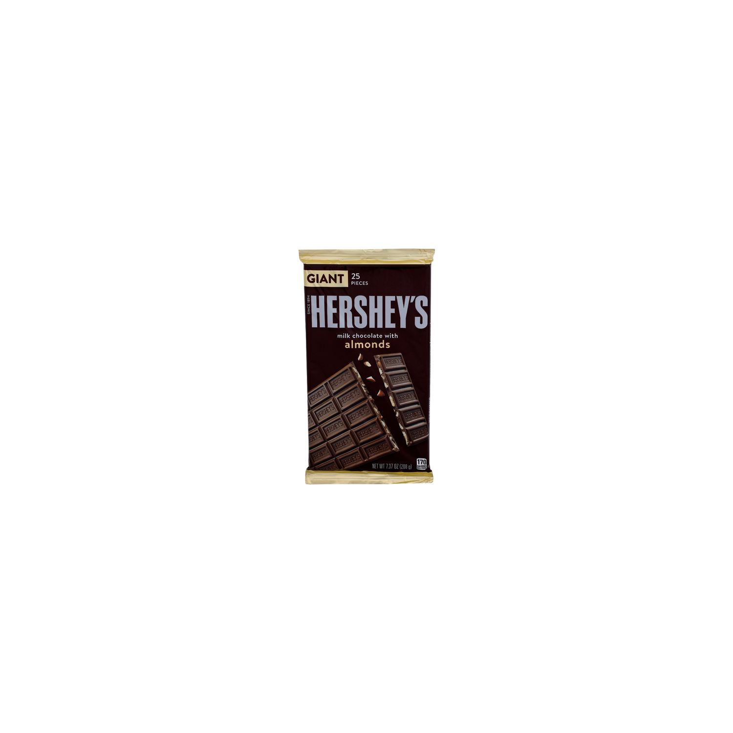 HERSHEY's Almonds Milk Chocolate - 0.295 Ounce - 25 Count Image 1 of 4