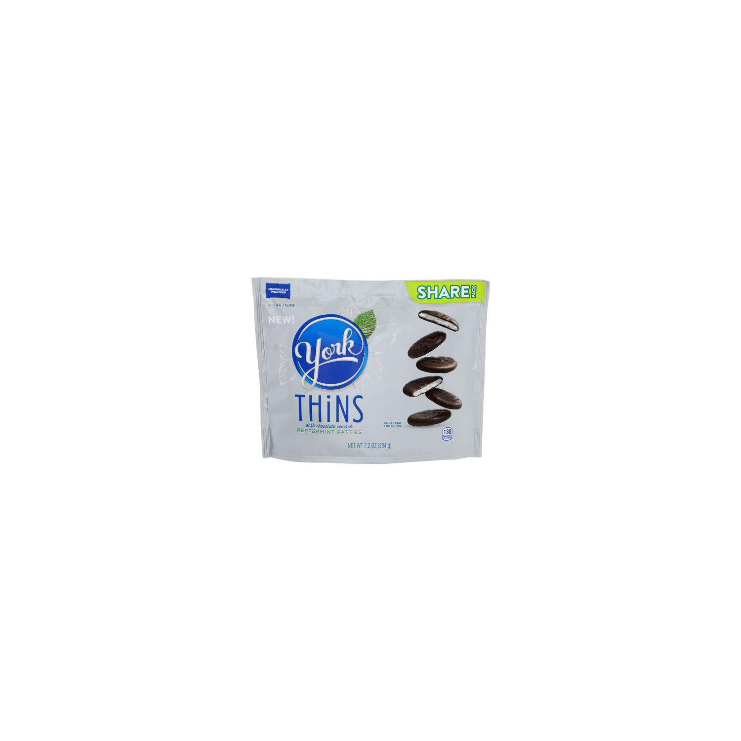 York Dark Chocolate Covered Thins Peppermint Patties - 7.2 Ounce Image 1 of 4