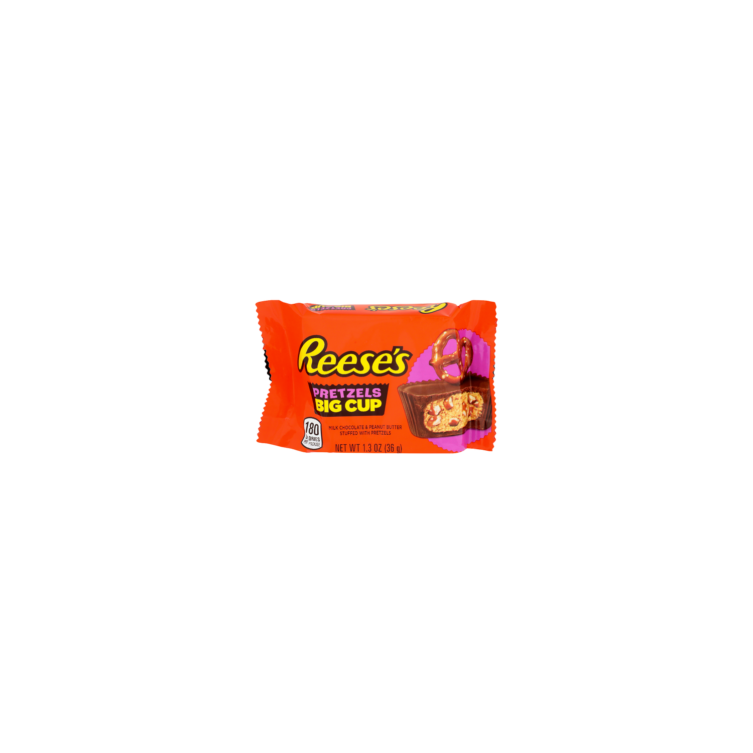 REESE's Milk Chocolate & Peanut Butter Stuffed With Pretzels Big Cup - 1.3 Ounce Image 1 of 4