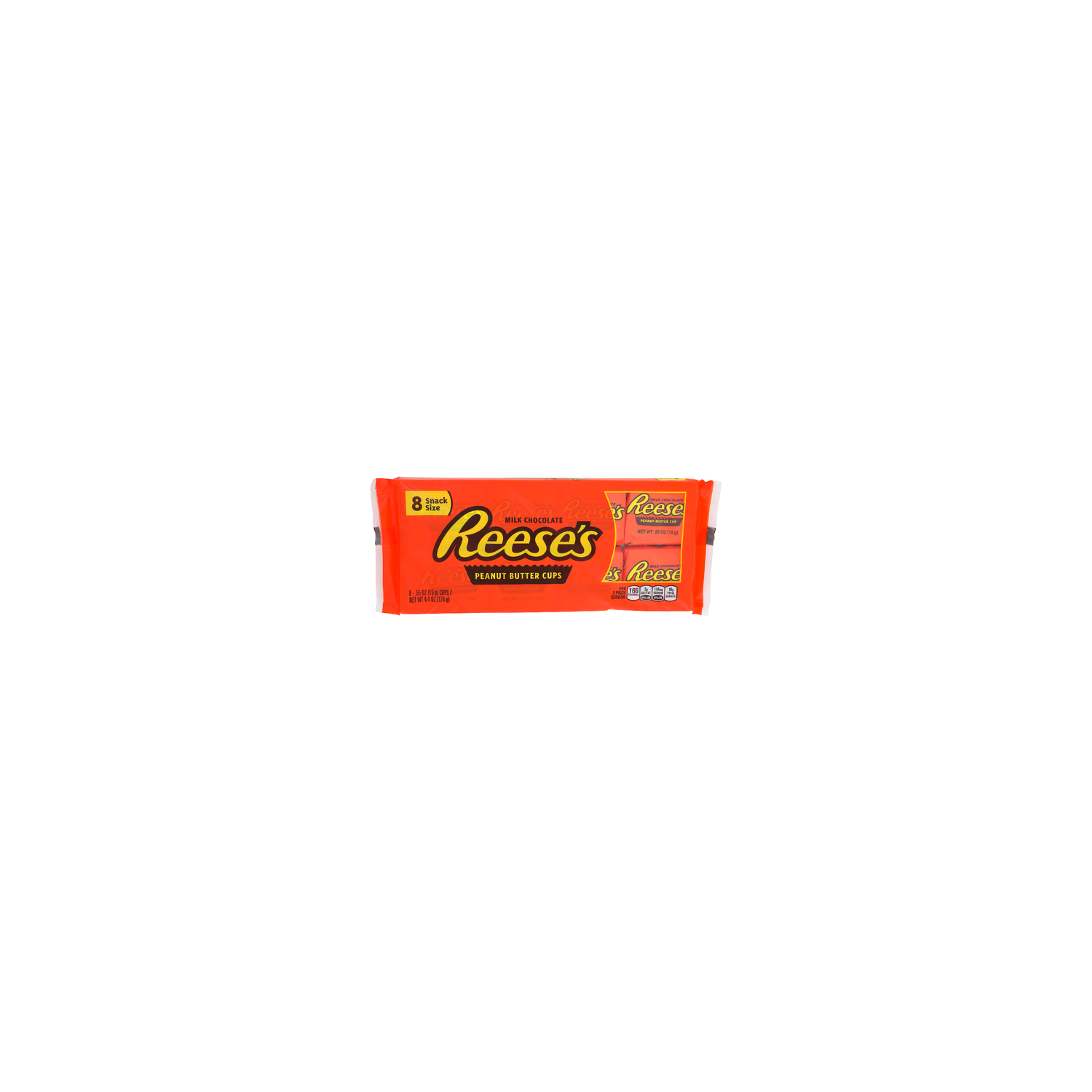 REESE's Peanut Butter Cups Milk Chocolate - 0.55 Ounce - 8 Count Image 1 of 4