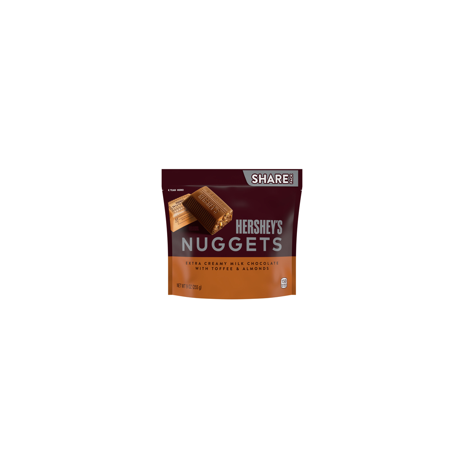 HERSHEY'S NUGGETS Share Pack Milk Chocolate Toffee & Almonds Candy - 9 Ounce