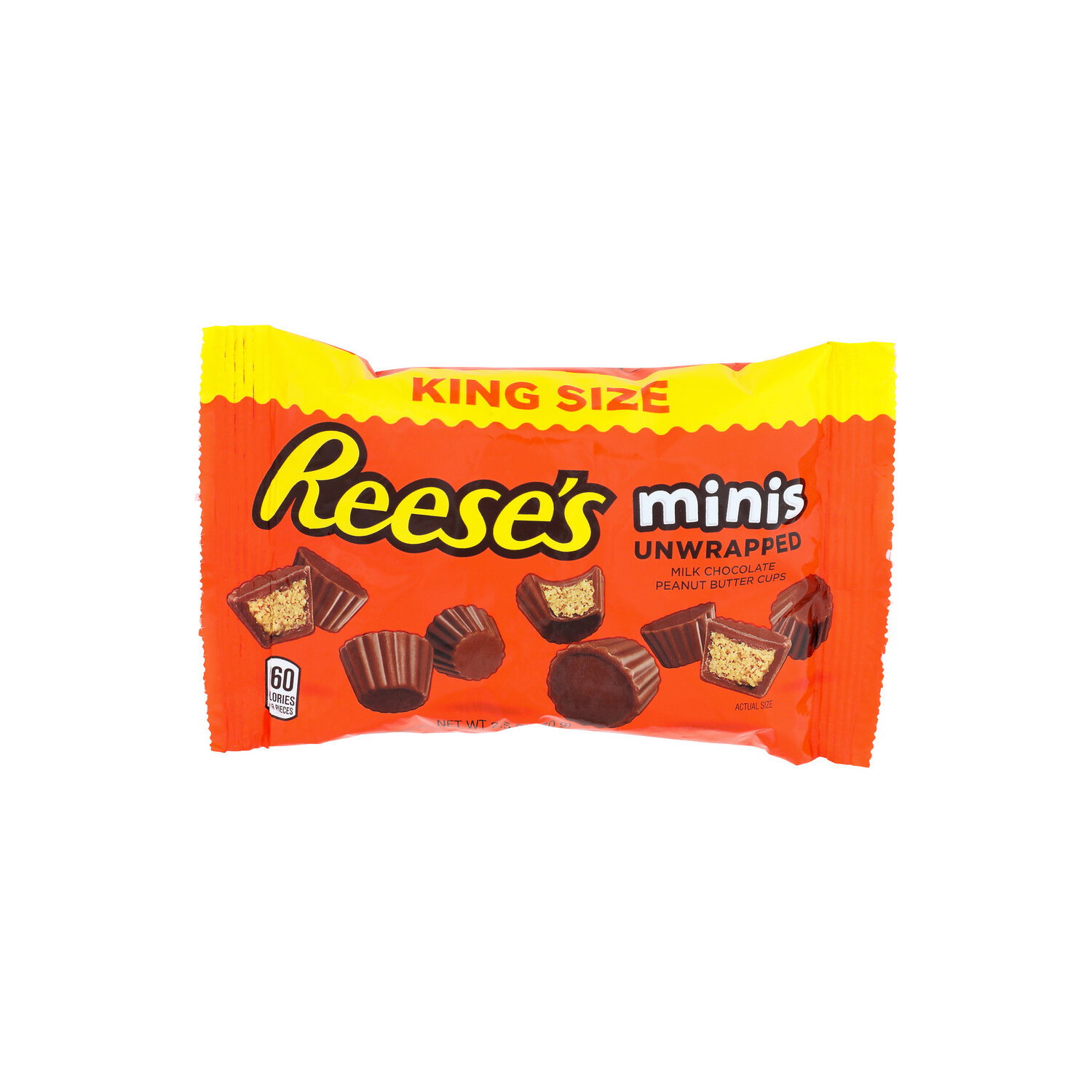 REESE's Milk Chocolate Peanut Butter Cups King Size Minis Unwrapped - 2.5 Ounce Image 1 of 4