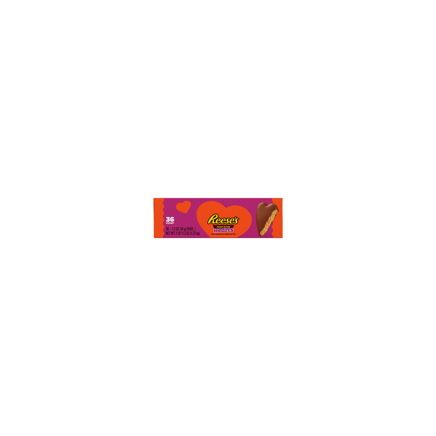 Reese's Milk Chocolate Peanut Butter Hearts - 36 Count