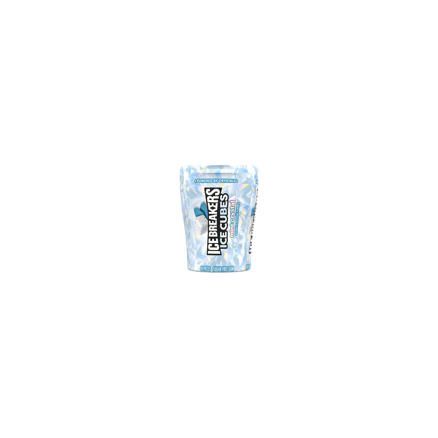 Ice Breakers Cubes Crystal Spring Flavored Gum Bottle Pack - 3.24 Ounce