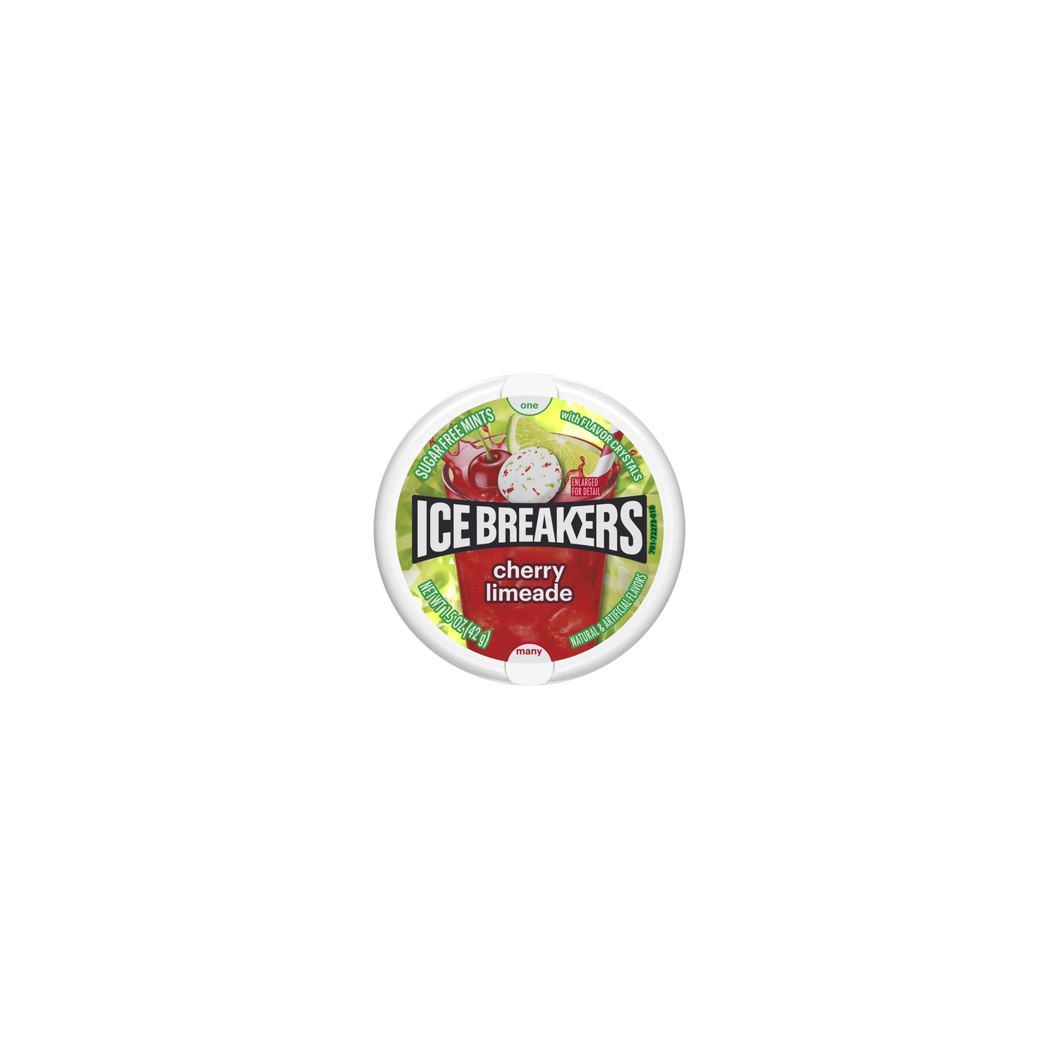 Ice Breakers Cherry Limeade Flavored Mints Puck - 1.5 Ounce