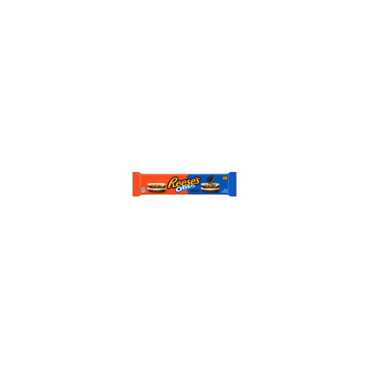 Reese's King Size OREO Milk Chocolate & White Creme Peanut Butter Cups - 0.117 Ounce - 24 Count