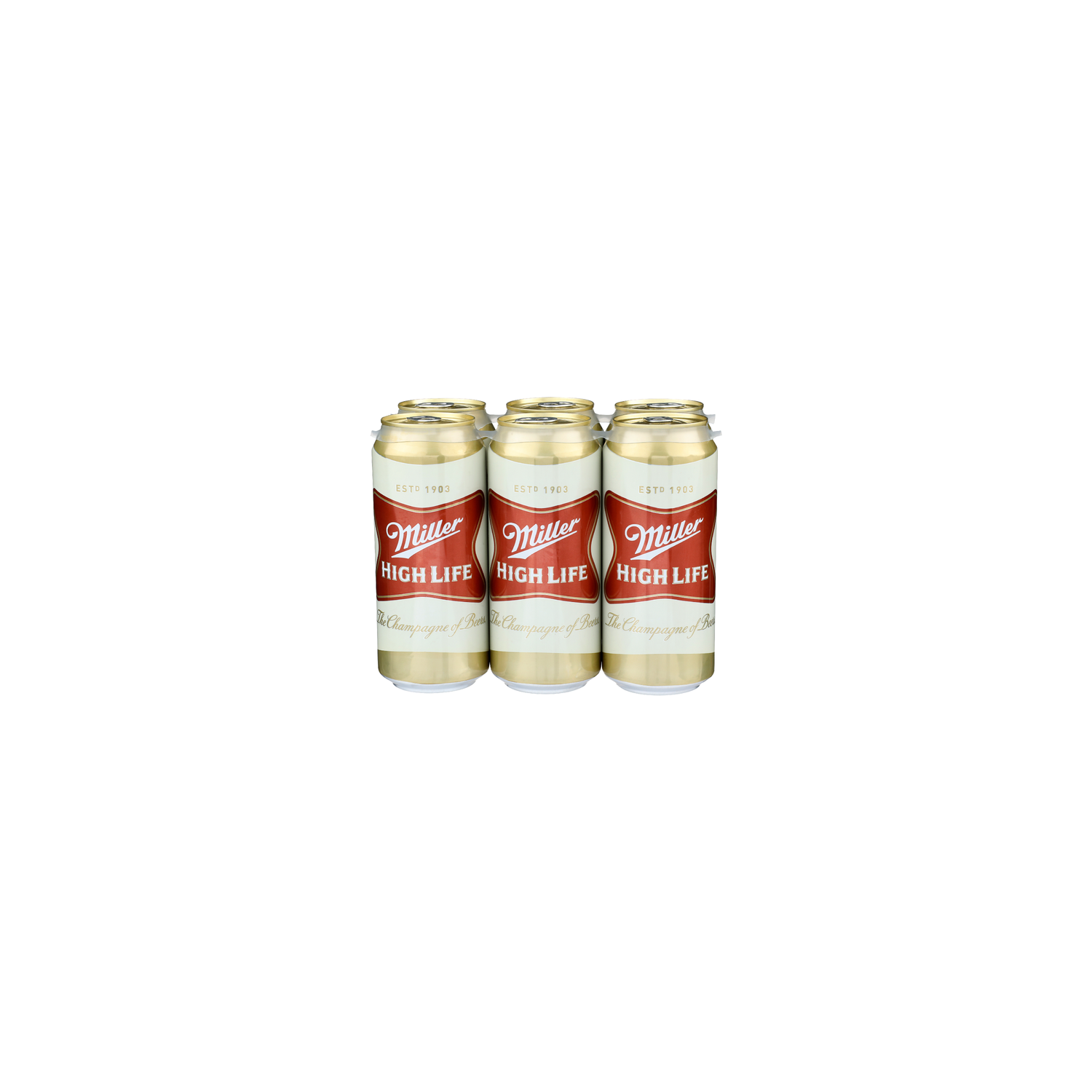 Miller High Life Beer - 16 Fluid Ounce - 6 Count Image 1 of 2