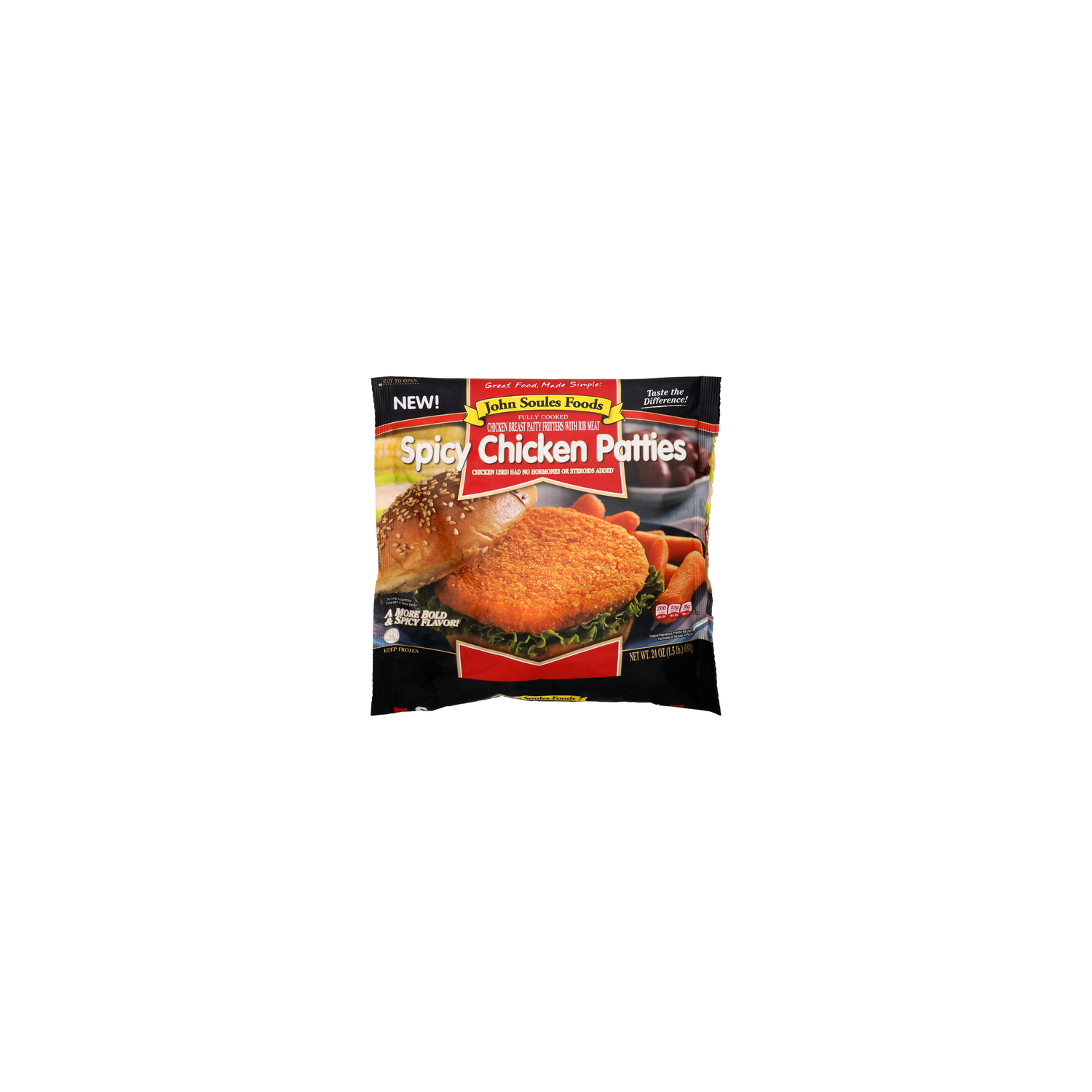 John Soules Foods Spicy Chicken Patties - 24 Ounce Image 1 of 2
