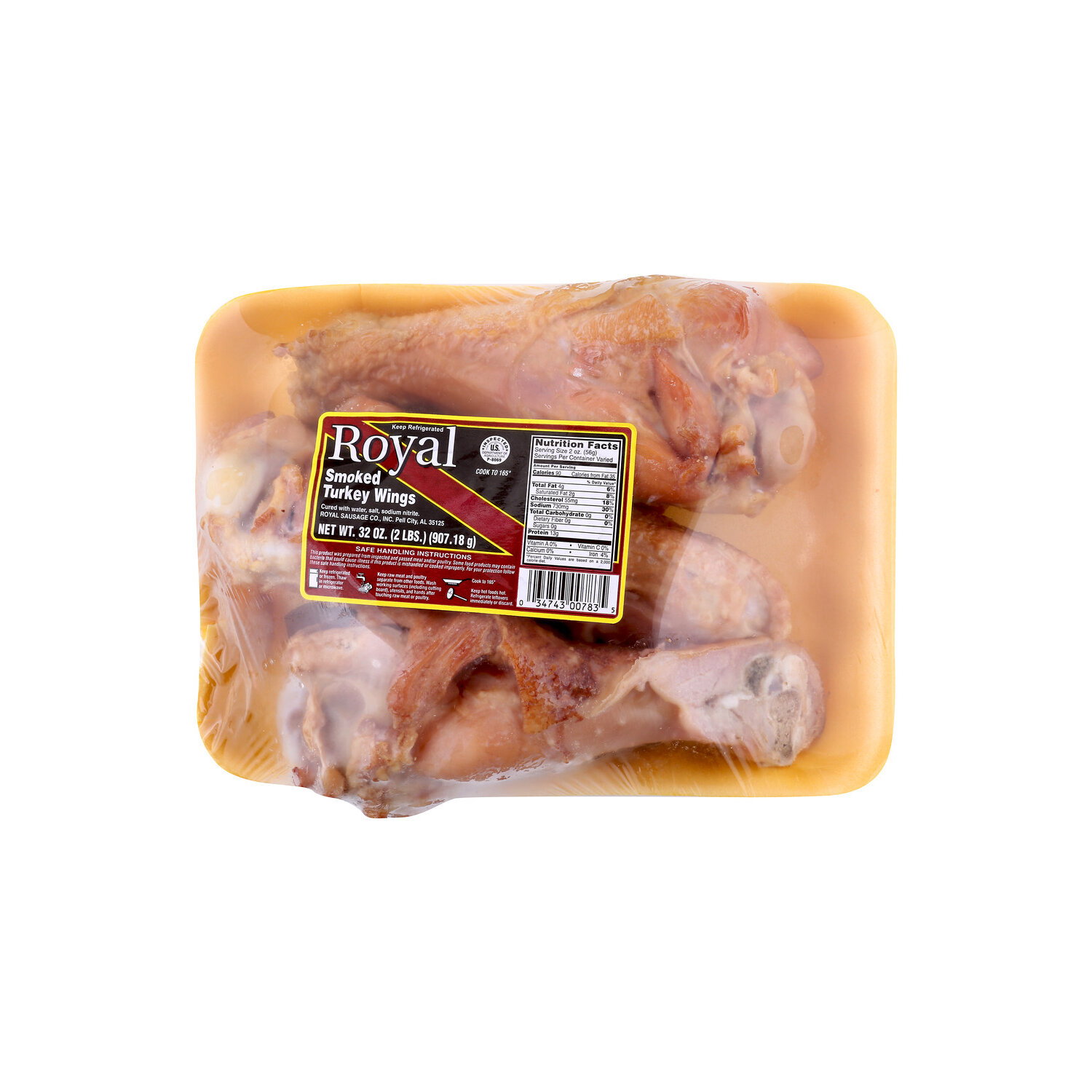 Royal Cajun Smoked Turkey Wings - 32 Ounce Image 1 of 4