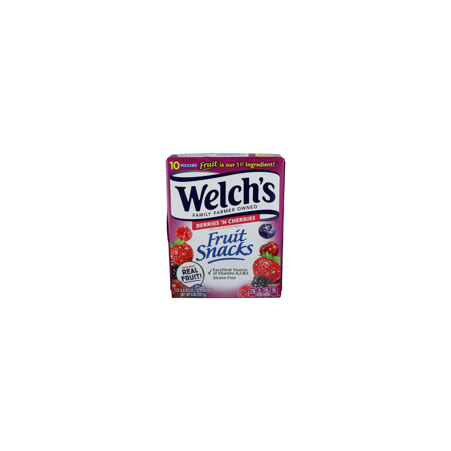 Welch's Berries and Cherries Fruit Snacks - 0.8 Ounce - 10 Count Image 1 of 4