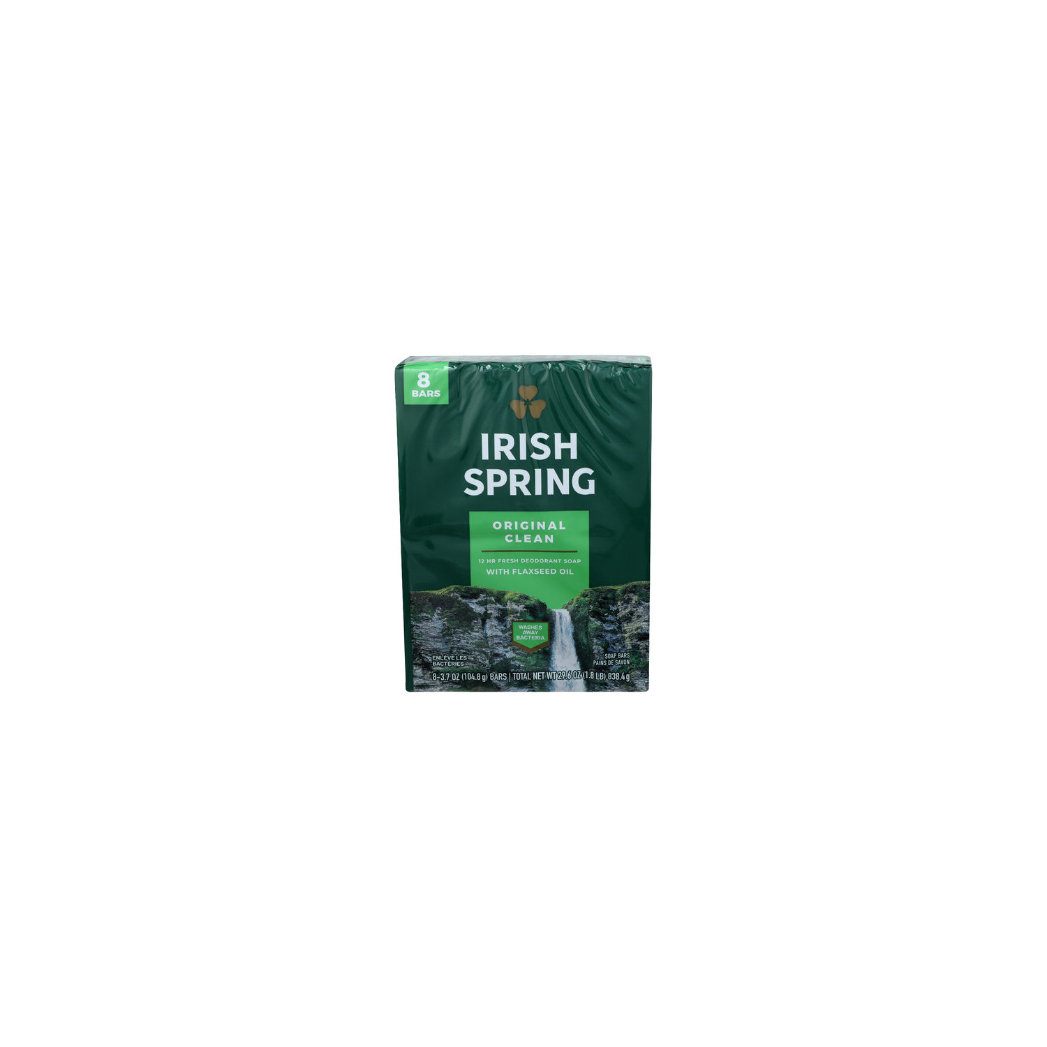 Irish Spring Original Clean Soap Bars - 3.7 Ounce - 8 Count Image 1 of 3