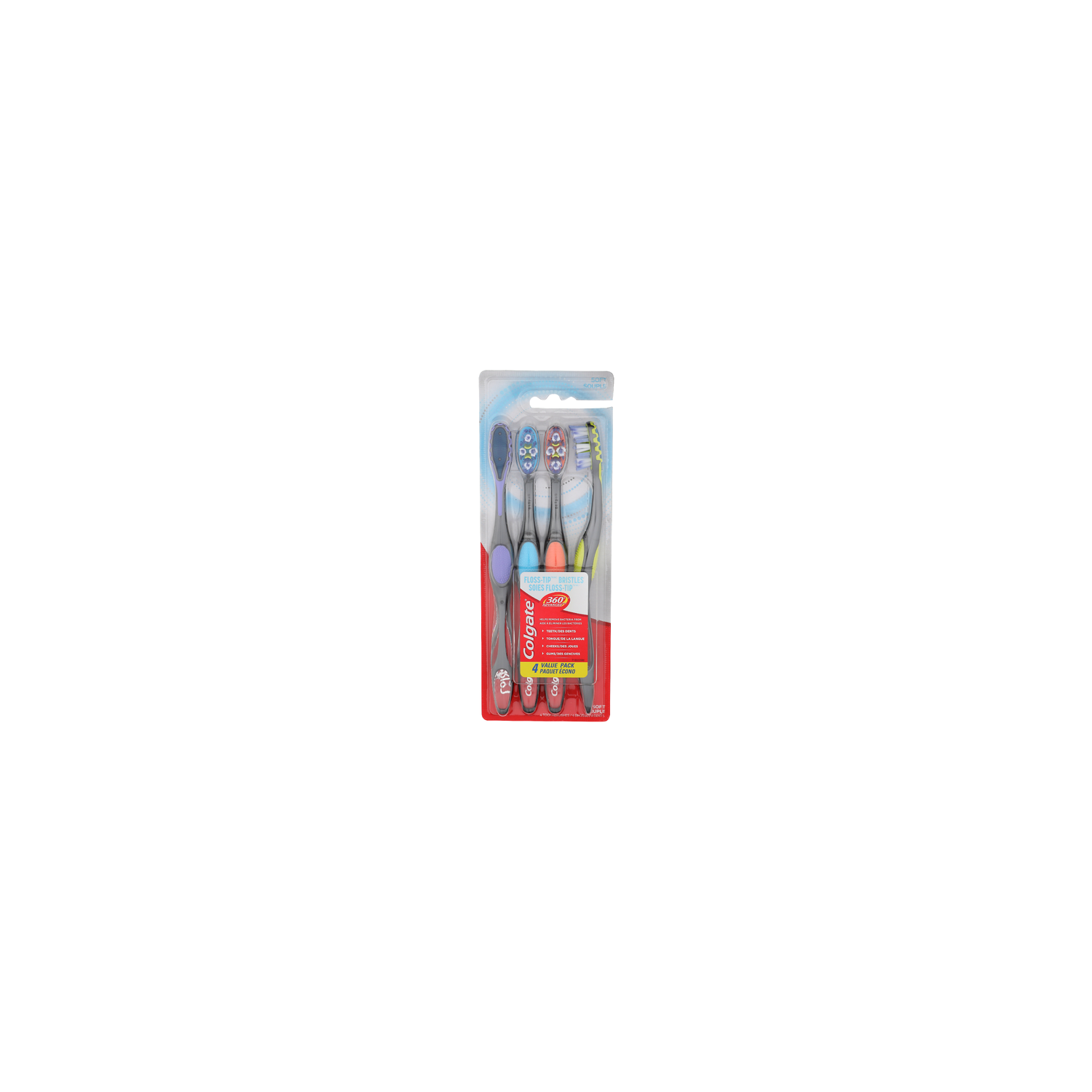 Colgate Soft Floss-Tip Bristles - 4 Count Image 1 of 2