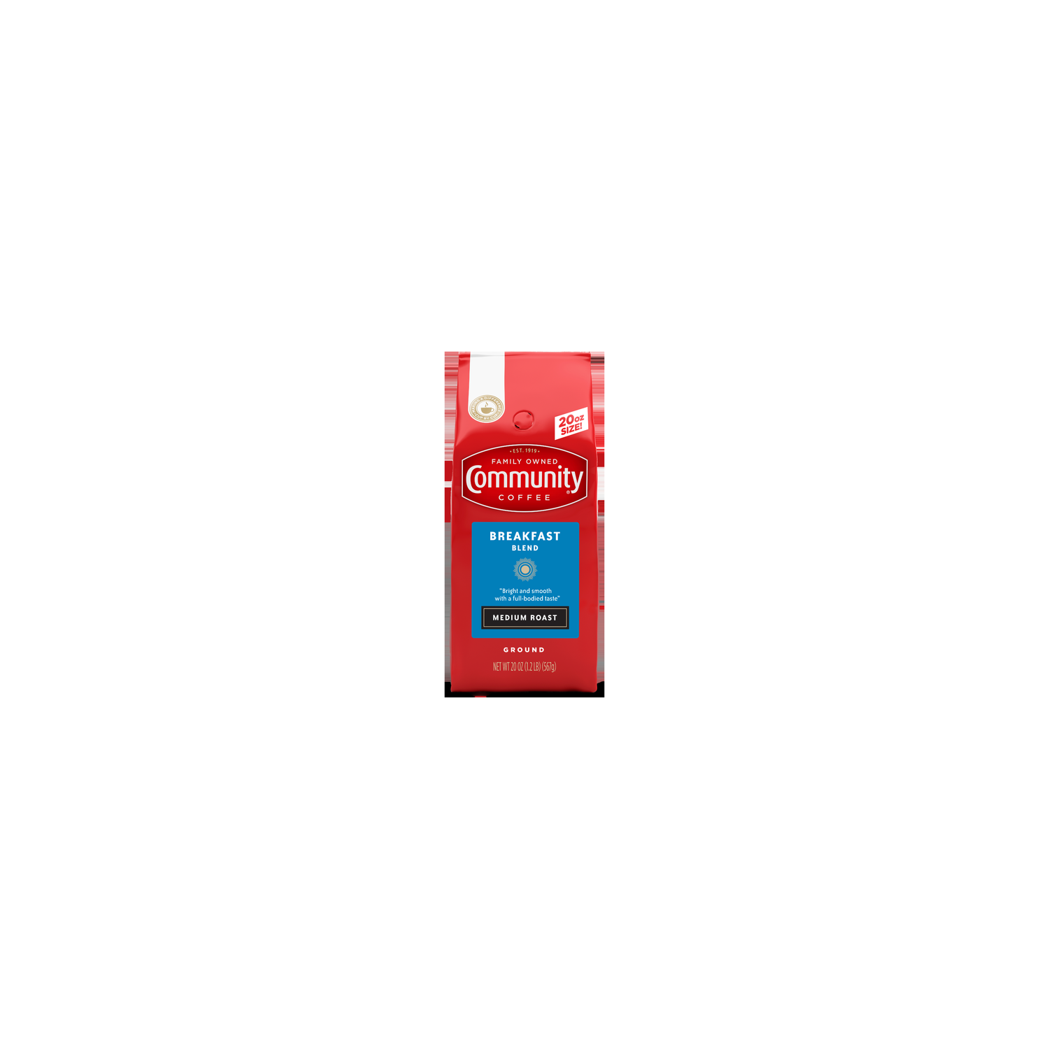 Community Coffee Breakfast Blend Medium Roast Ground - 20 Ounce Image 1 of 2