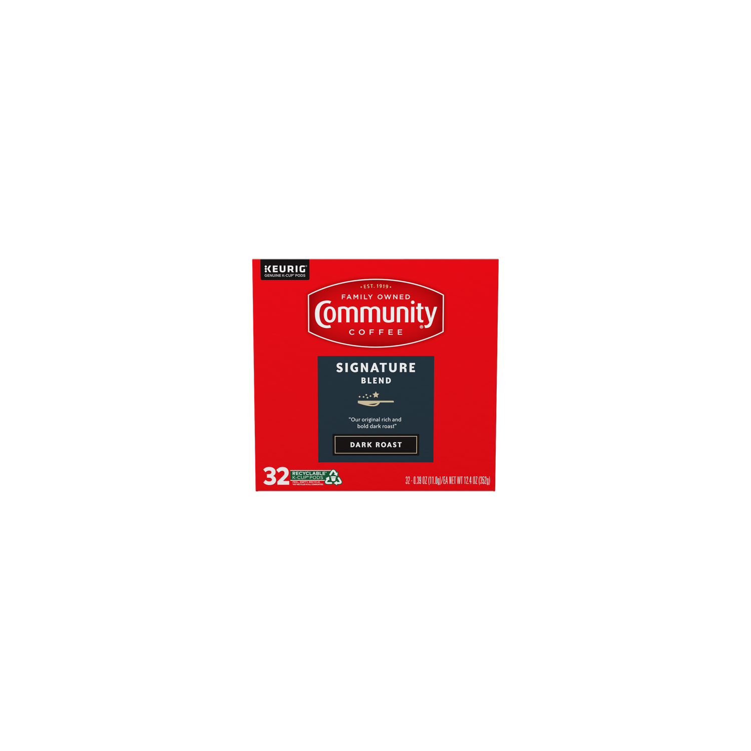 Community Coffee Dark Roast Ground Coffee - 0.388 Ounce - 32 Count Image 1 of 2