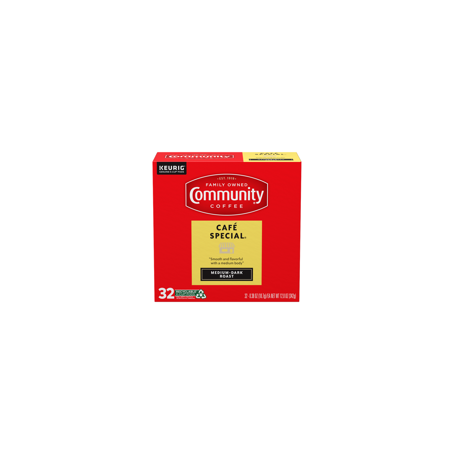 Community Coffee Café Special Medium Dark Roast Single Serve Cups - 0.375 Ounce - 32 Count Image 1 of 2
