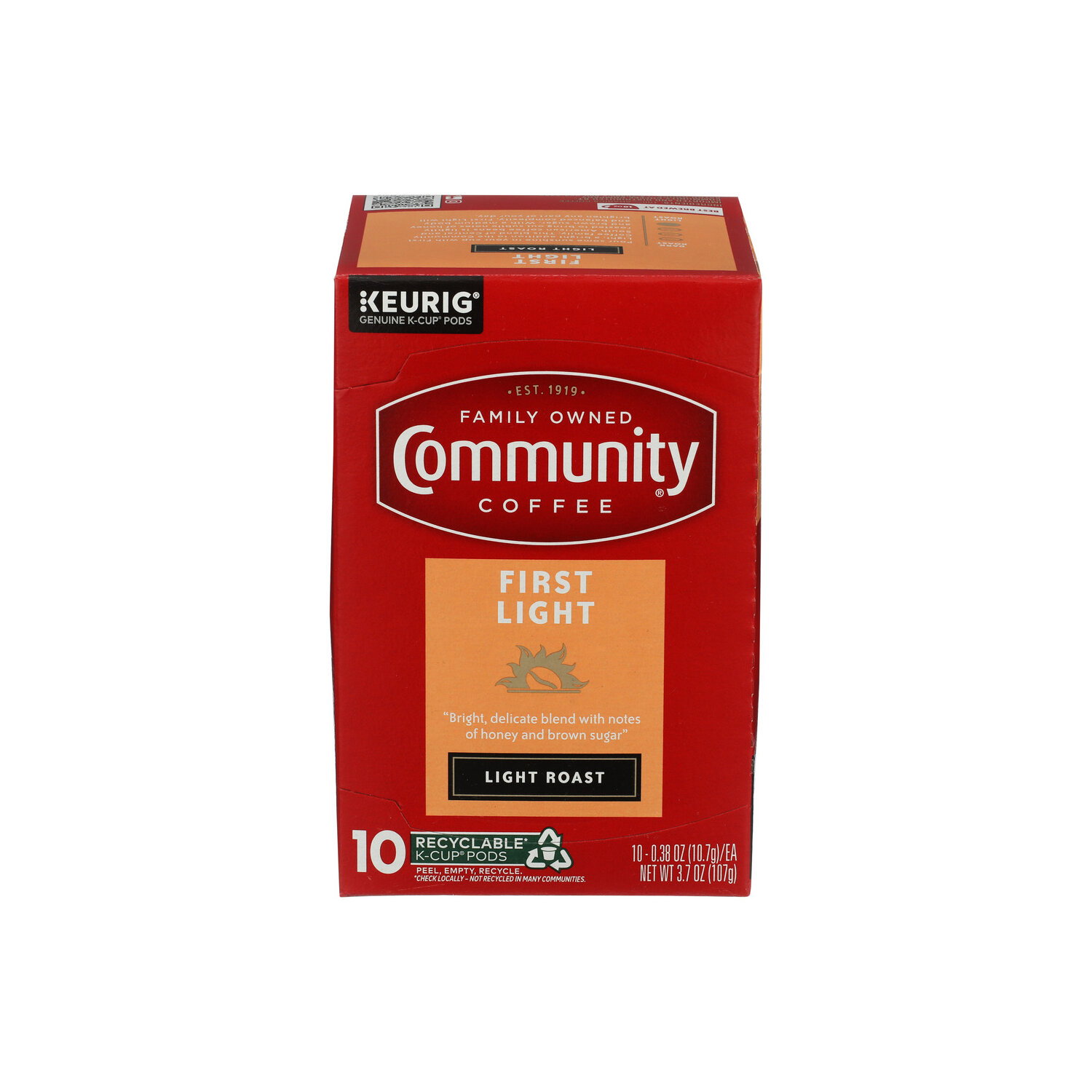 Community Coffee Pod First Light - 0.37 Ounce - 10 Count Image 1 of 3