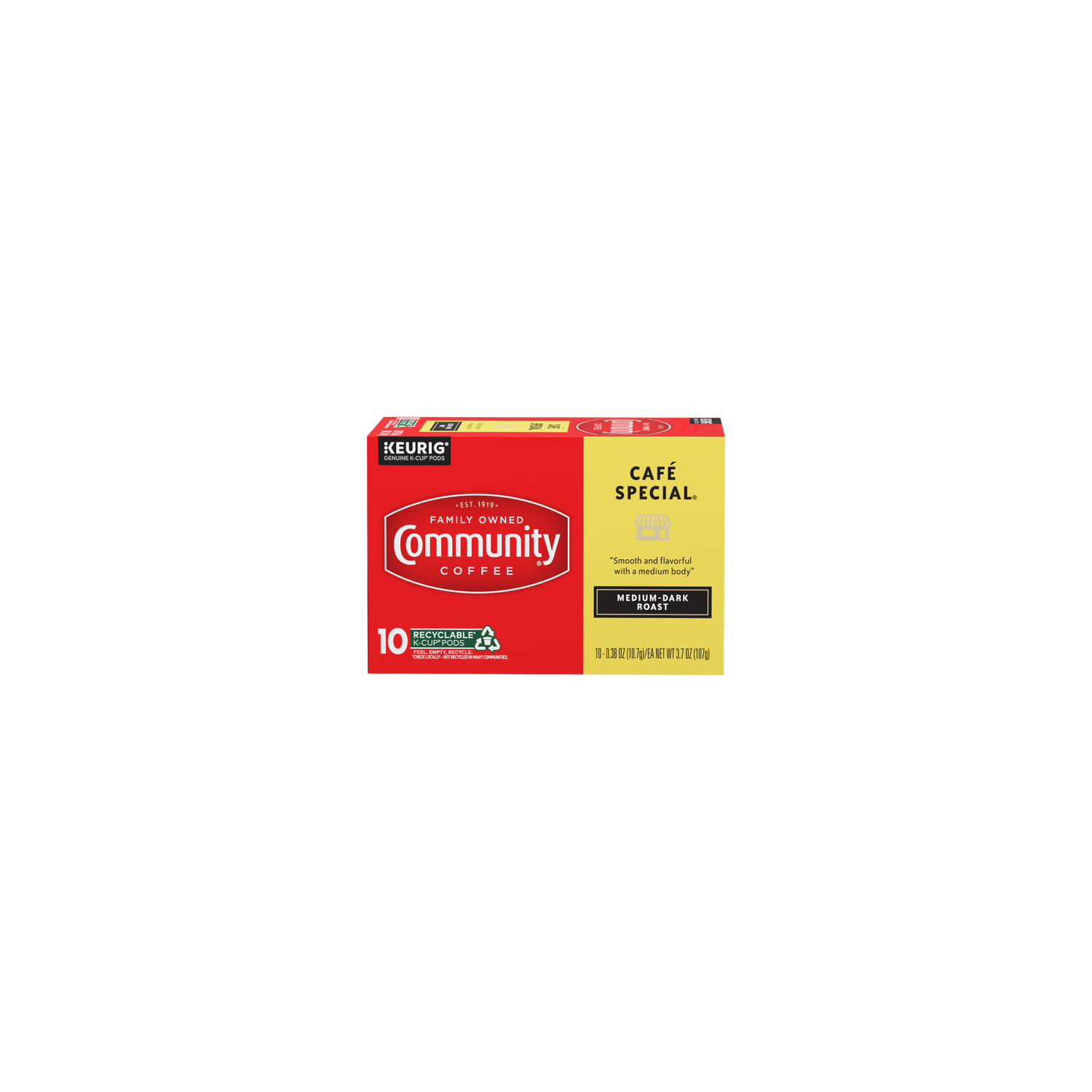 Community Coffee Cafe Special Medium Dark Roast Single Serve Cups - 0.37 Ounce - 10 Count Image 1 of 3