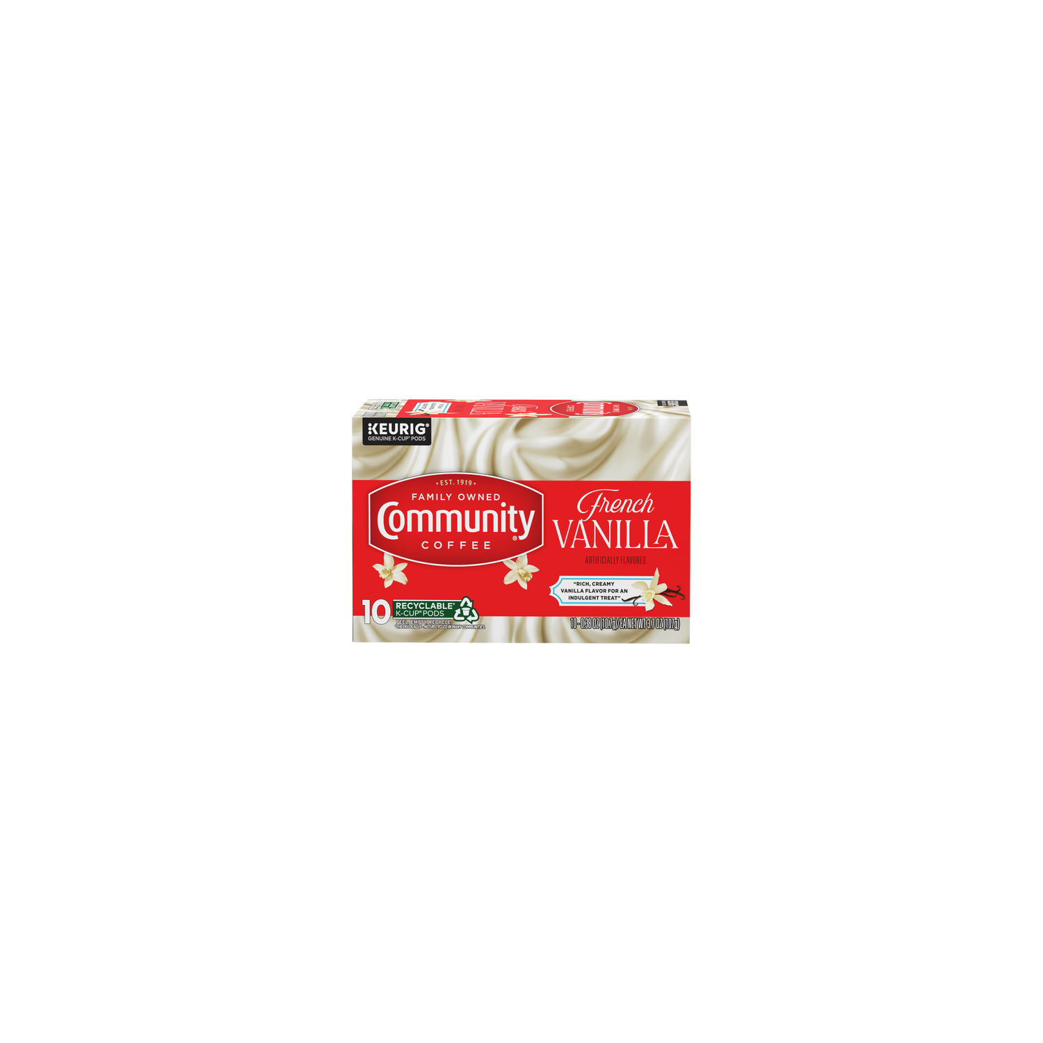 Community Coffee French Vanilla Medium Roast Keurig K-Cup Pods - 0.38 Ounce