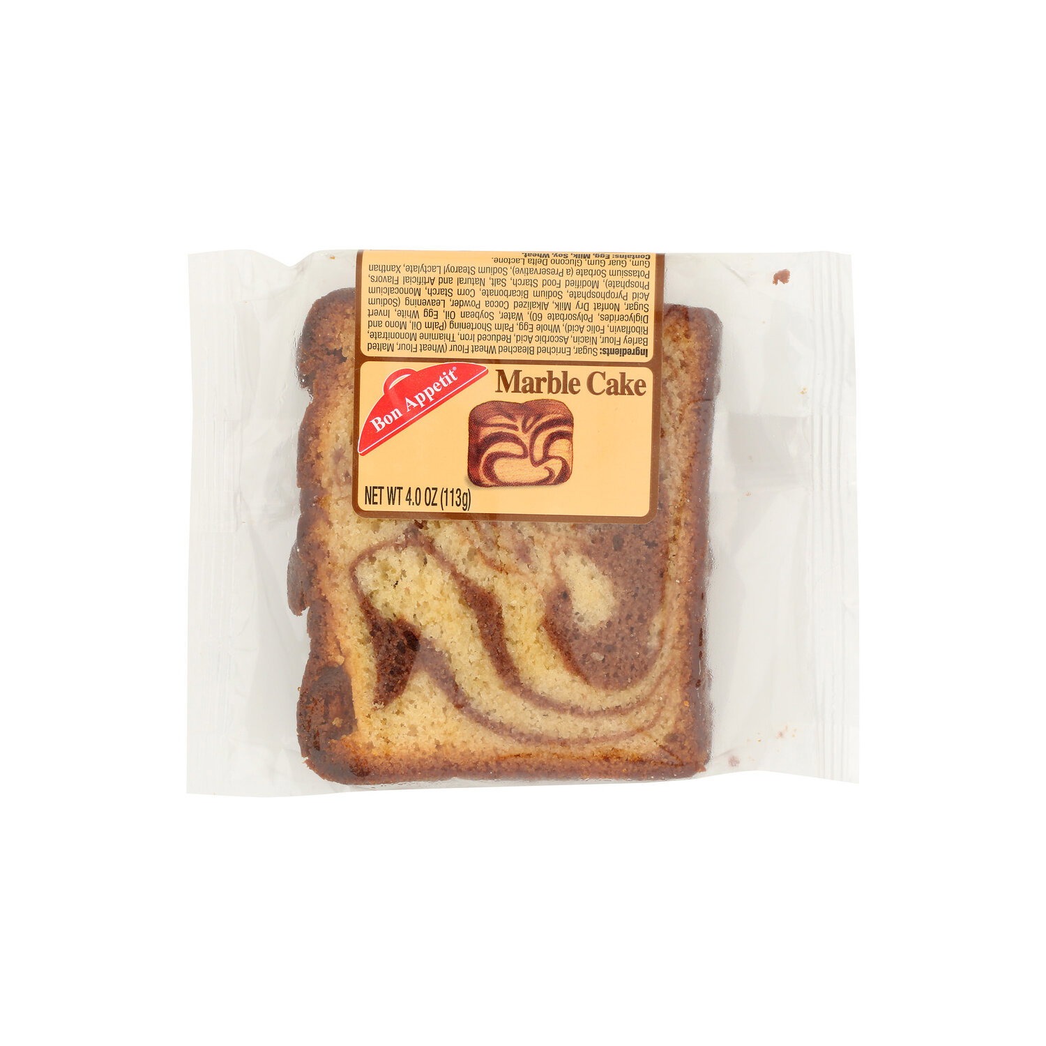 Bon Appetit Cake Marble Sliced - 4 Ounce - Super 1 Foods