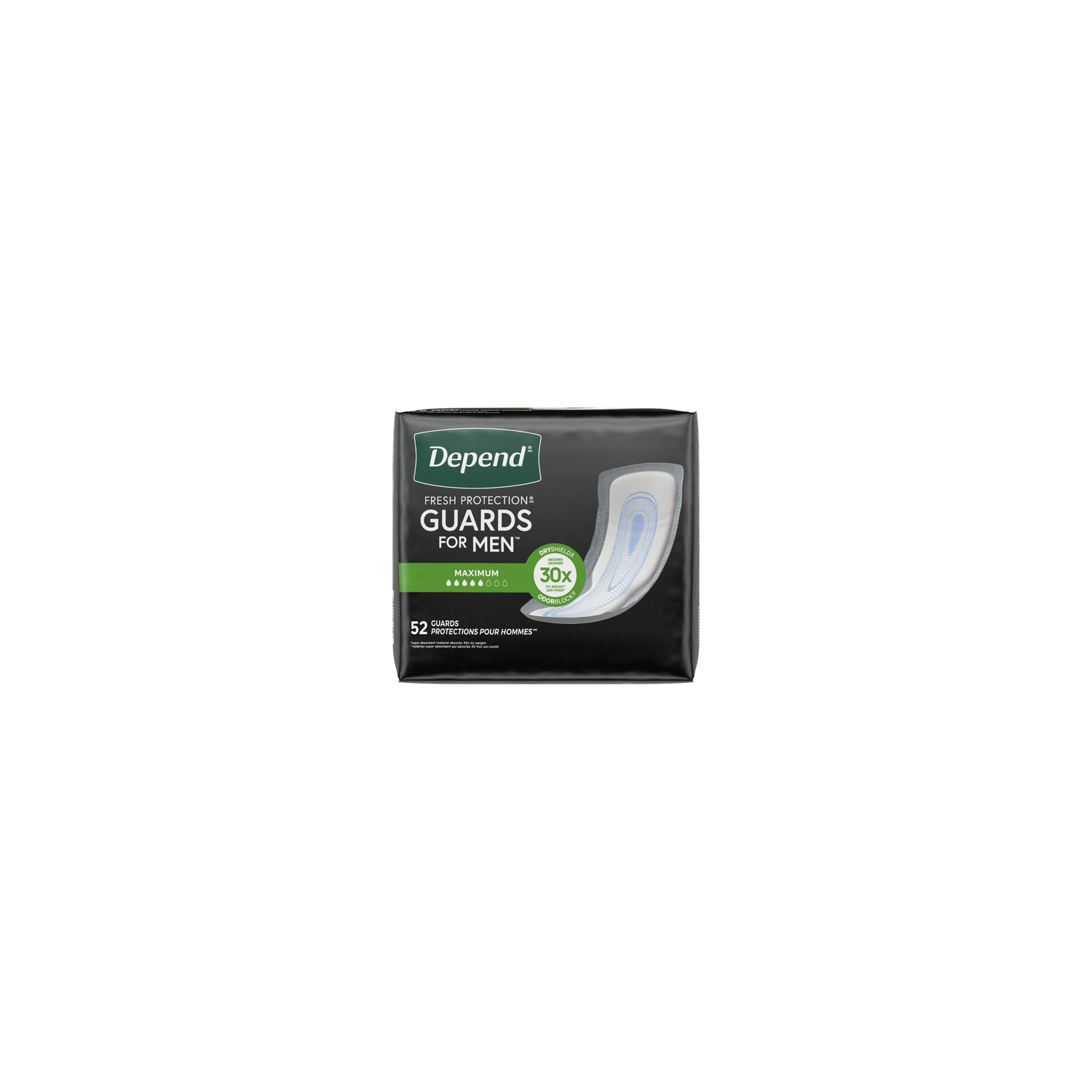 Depend Fresh Protection Maximum Absorbency Guards For Men - 52 Count Image 1 of 2