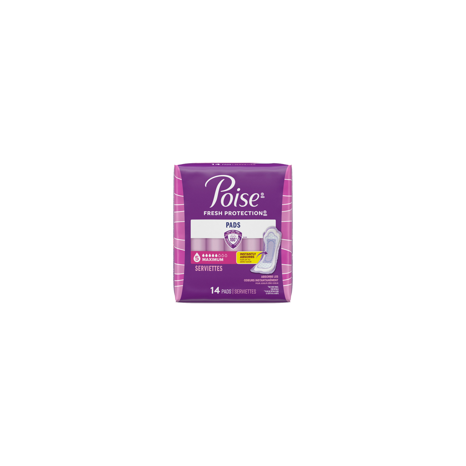 Poise Fresh Protection Maximum Absorbency Pads - 14 Count Image 1 of 2