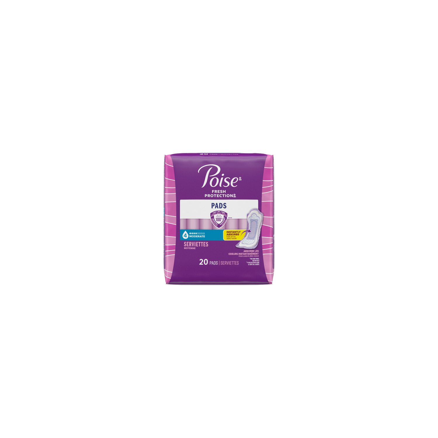 Poise Fresh Protection Moderate Absorbency Pads - 20 Count Image 1 of 2