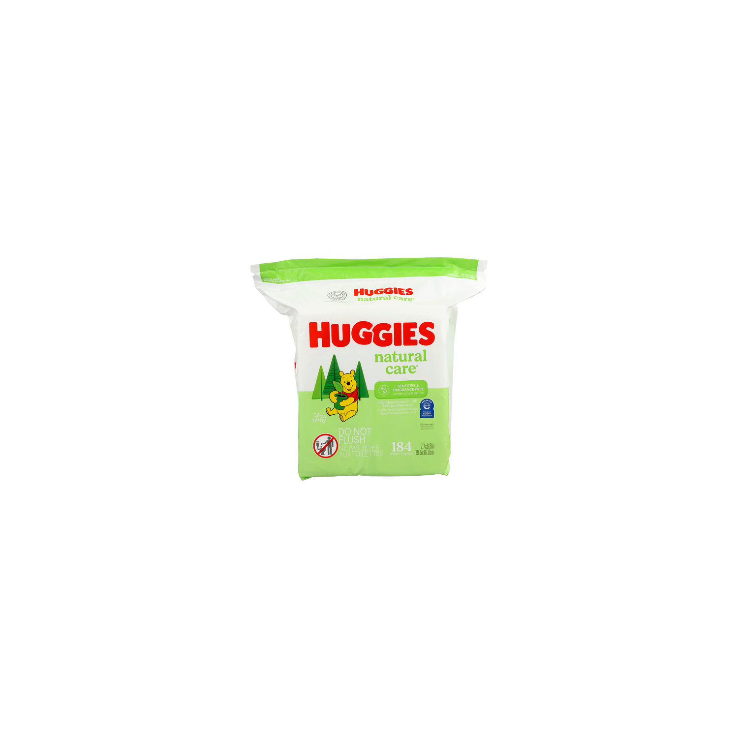 Huggies Natural Care Sensitive & Fragrance Free Wipes - 184 Count Image 1 of 3