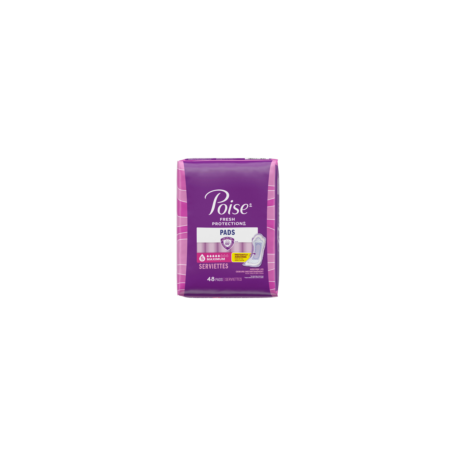Poise Fresh Protection Maximum Absorbent Pads - 48 Count Image 1 of 2