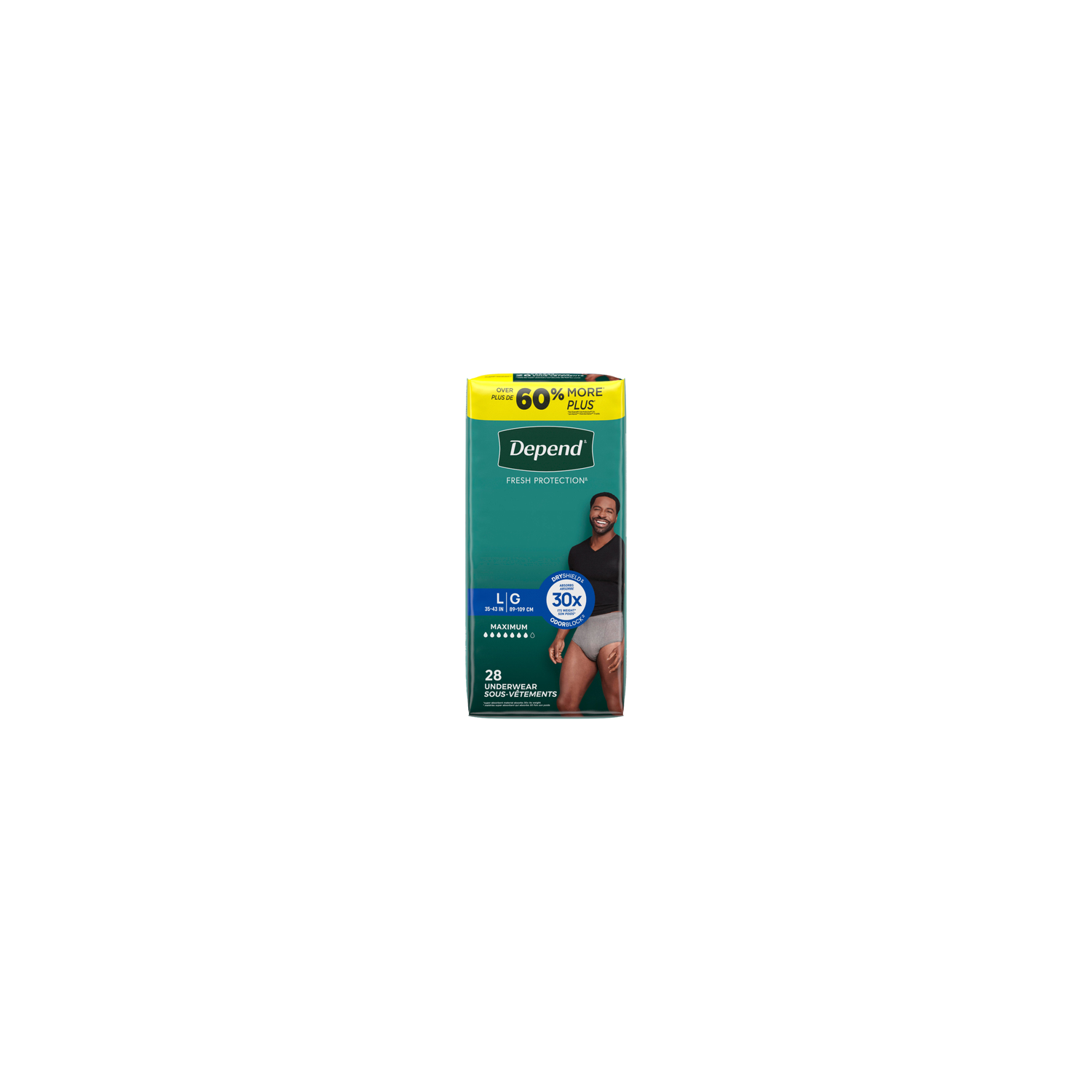 Depend Fresh Protection Maximum Absorbency Underwear For Men Size L - 28 Count Image 1 of 2