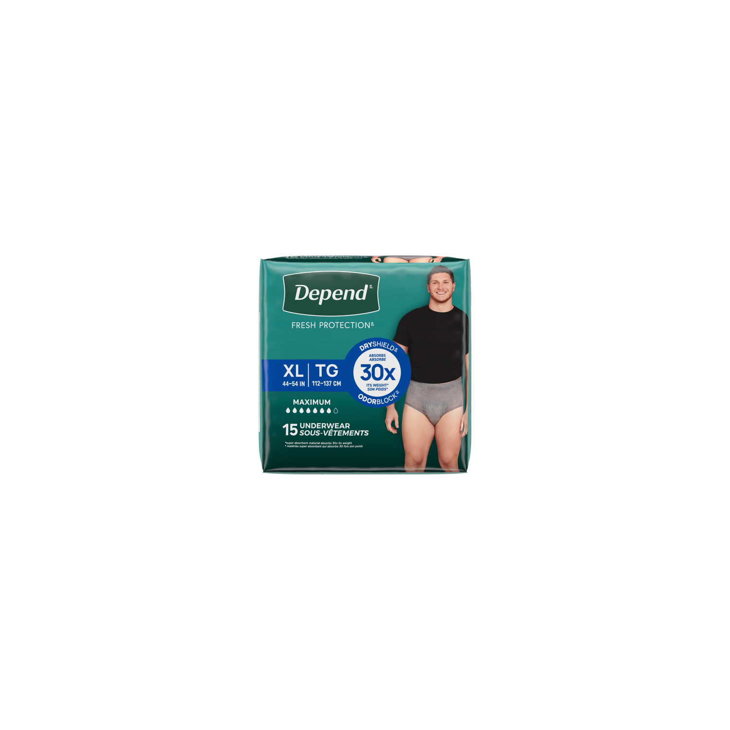 Depend Fresh Protection Maximum Absorbency Underwear For Men Size XL - 15 Count Image 1 of 2