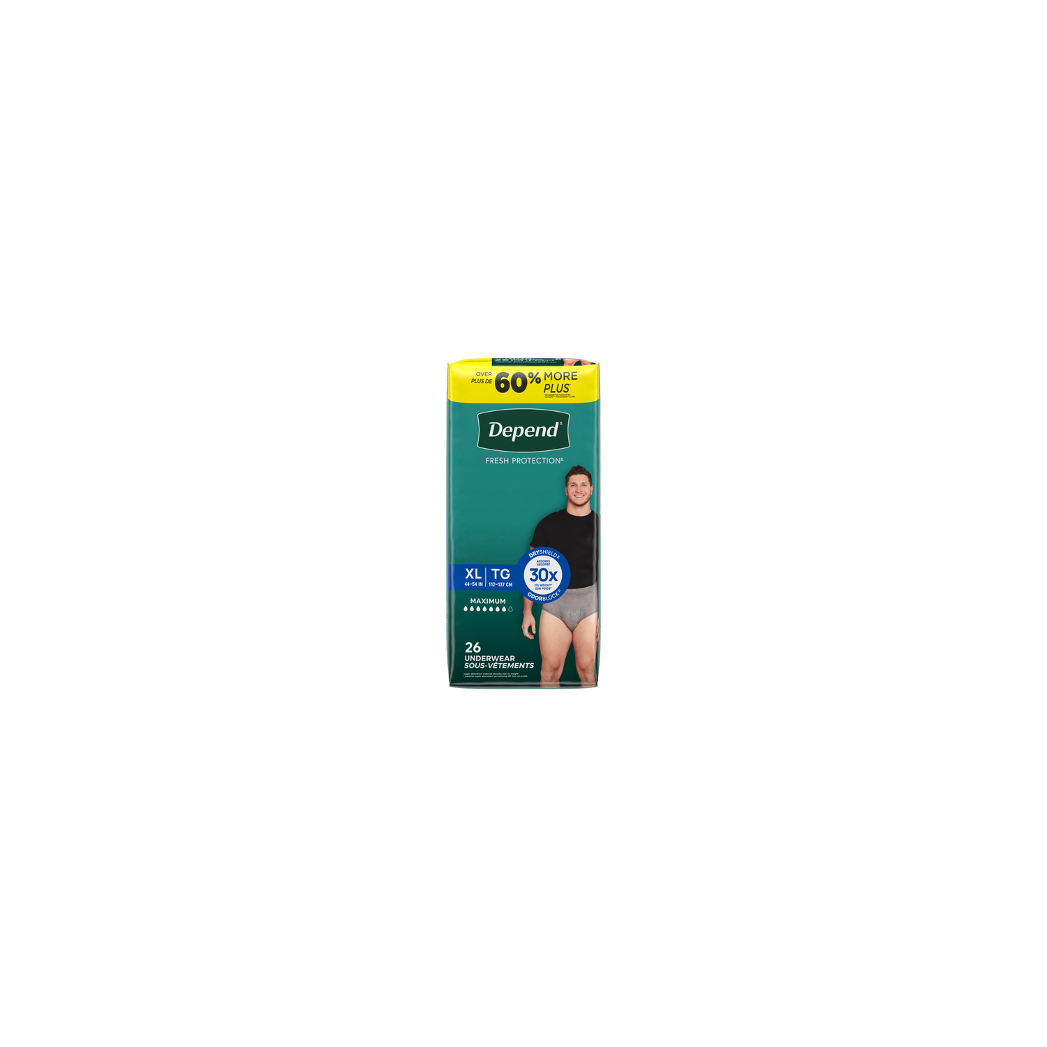 Depend Fresh Protection Maximum Absorbency Underwear For Men Size XL - 26 Count Image 1 of 2