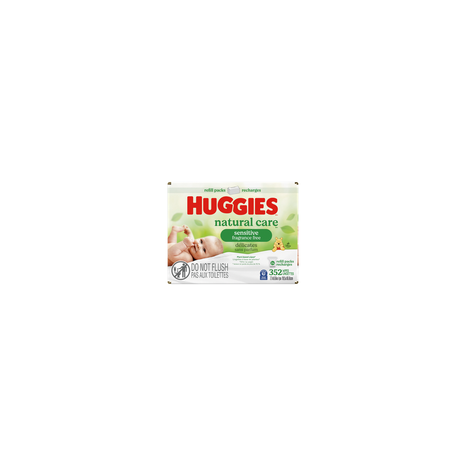 Huggies Natural Care Sensitive Fragrance Free Wipes - 176 Count - 2 Count Image 1 of 2
