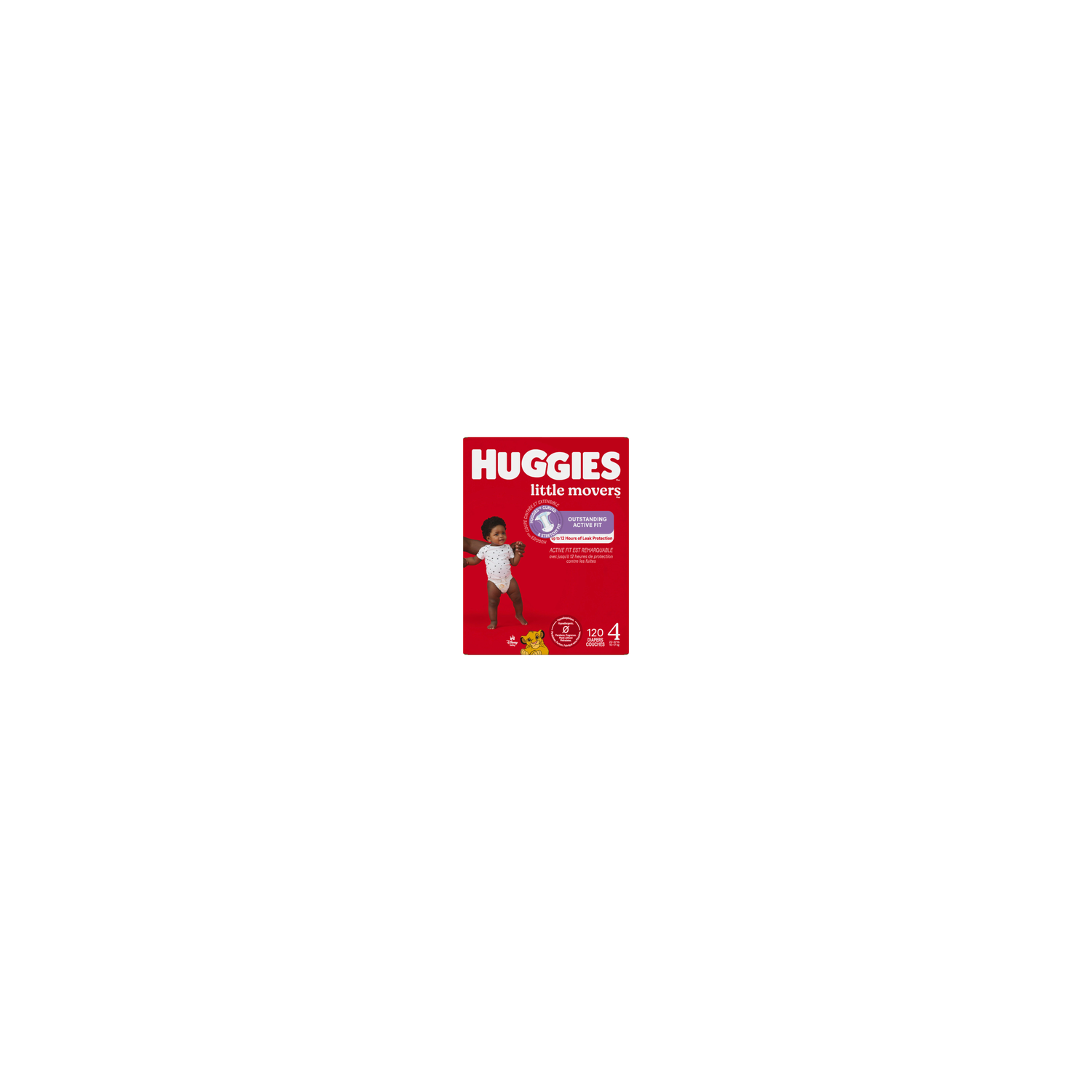 Huggies Little Movers Size 4 Diapers - 120 Count Image 1 of 2