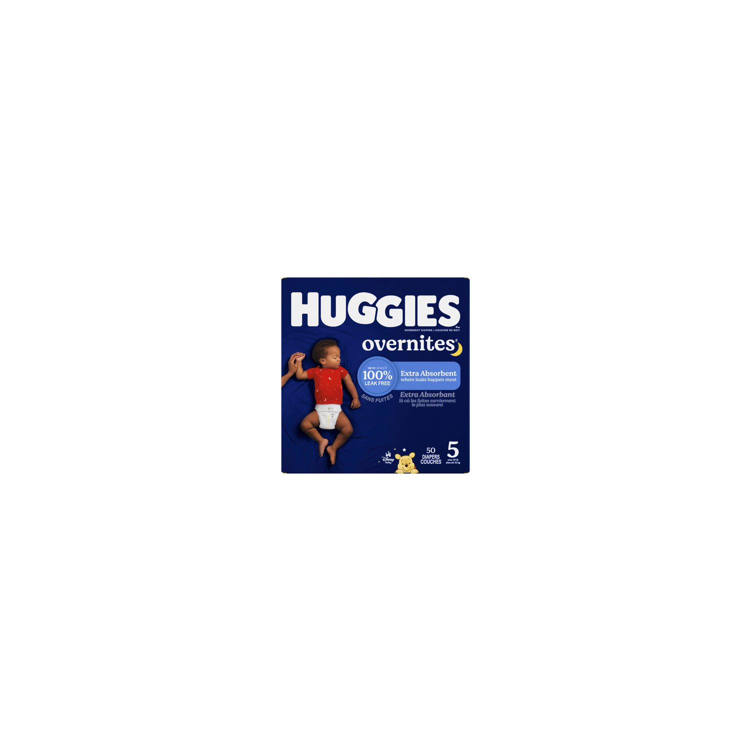 Huggies Overnites Size 5 Extra Absorbent Diapers - 50 Count Image 1 of 2