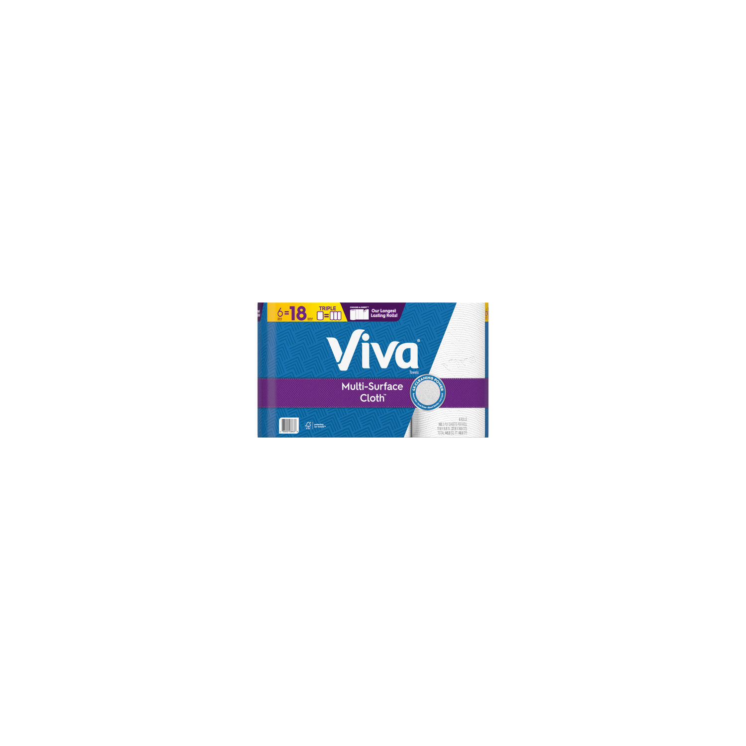 Viva Multi-Surface Paper Towels - 74.3 Square Foot - 6 Count Image 1 of 2