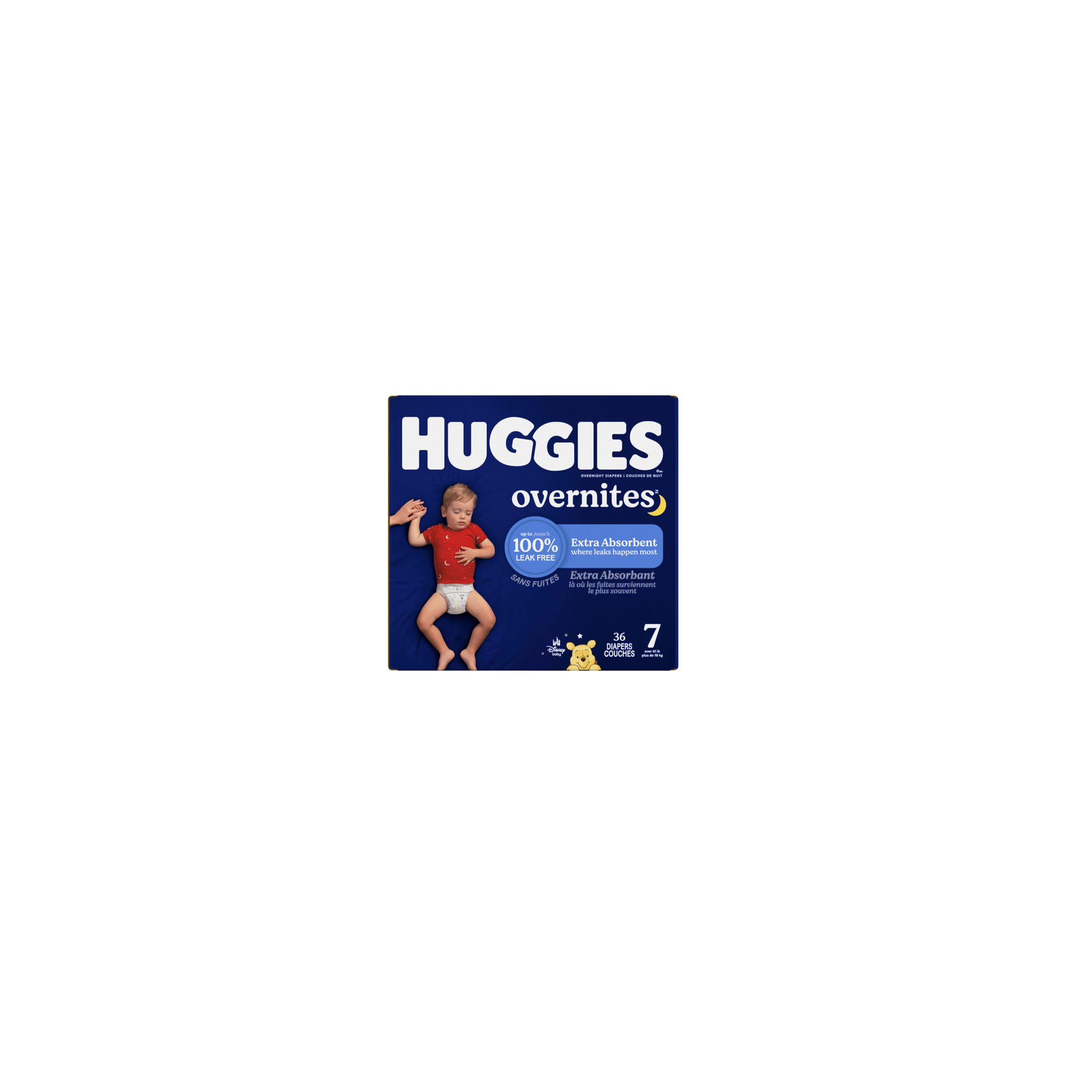 Huggies Overnites Size 7 Extra Absorbent Diapers - 36 Count Image 1 of 2