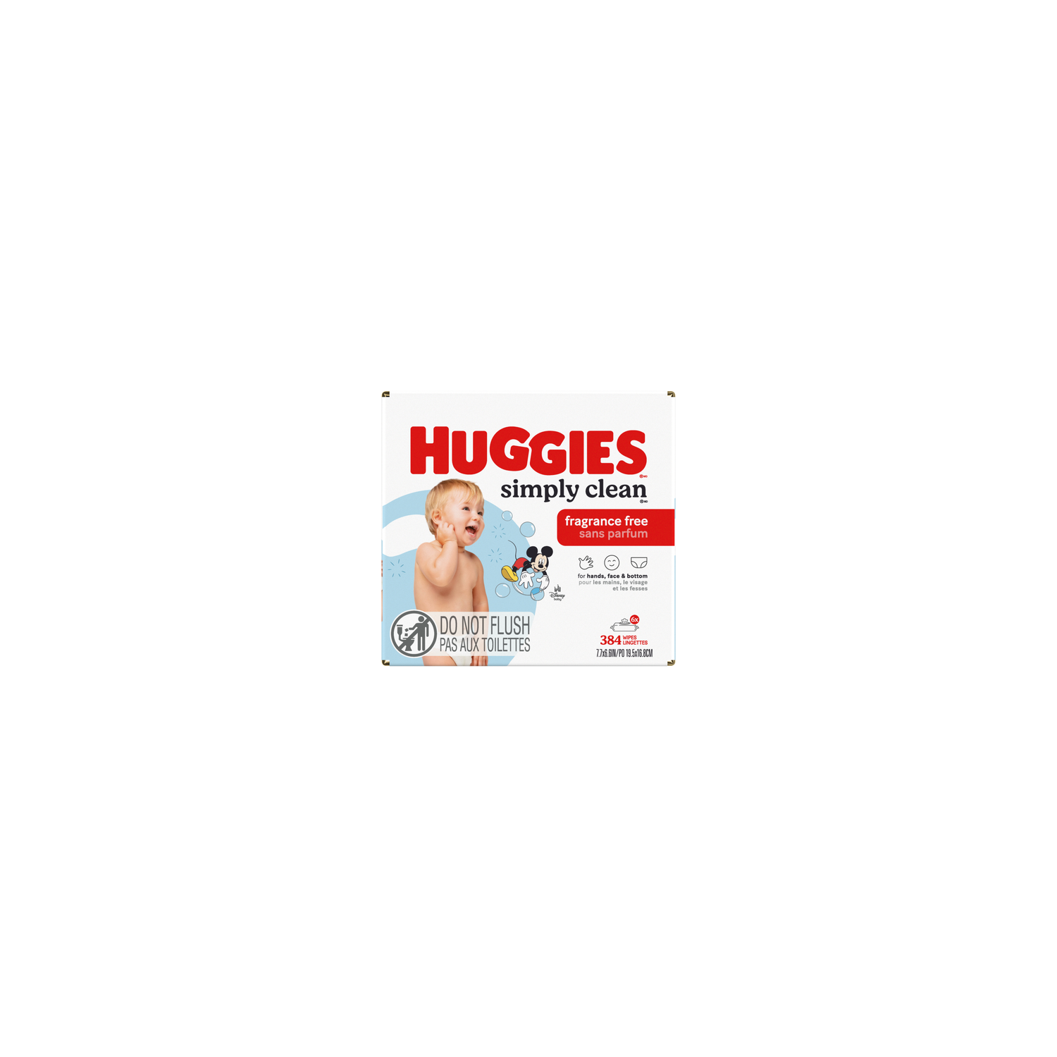 Huggies Simply Clean Fragrance Free Wipes - 384 Count - 6 Count Image 1 of 2