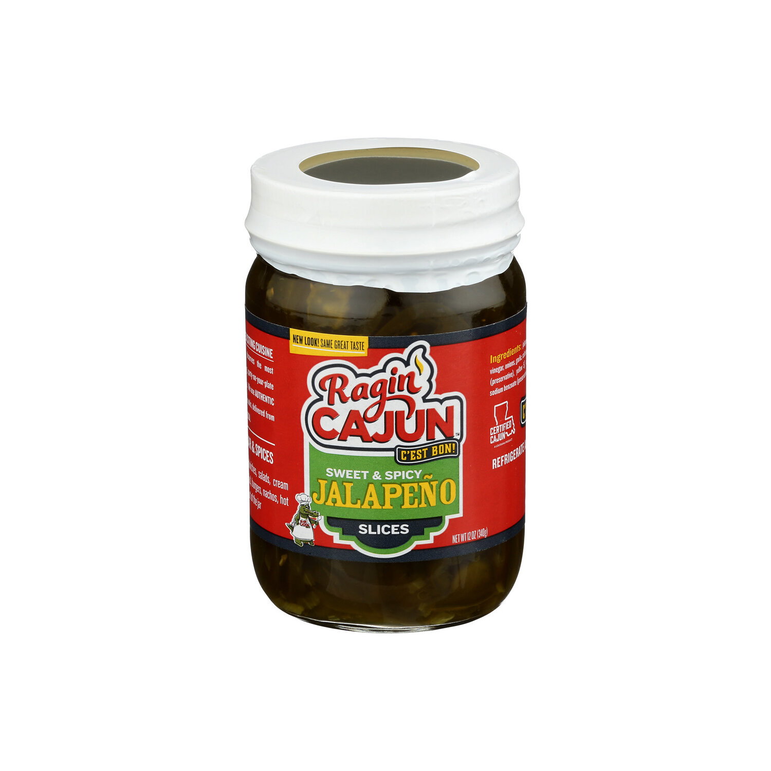 Ragin Cajun Tasty Sweet & Spicy Jalapeño Slices - 12 Ounce Image 1 of 4