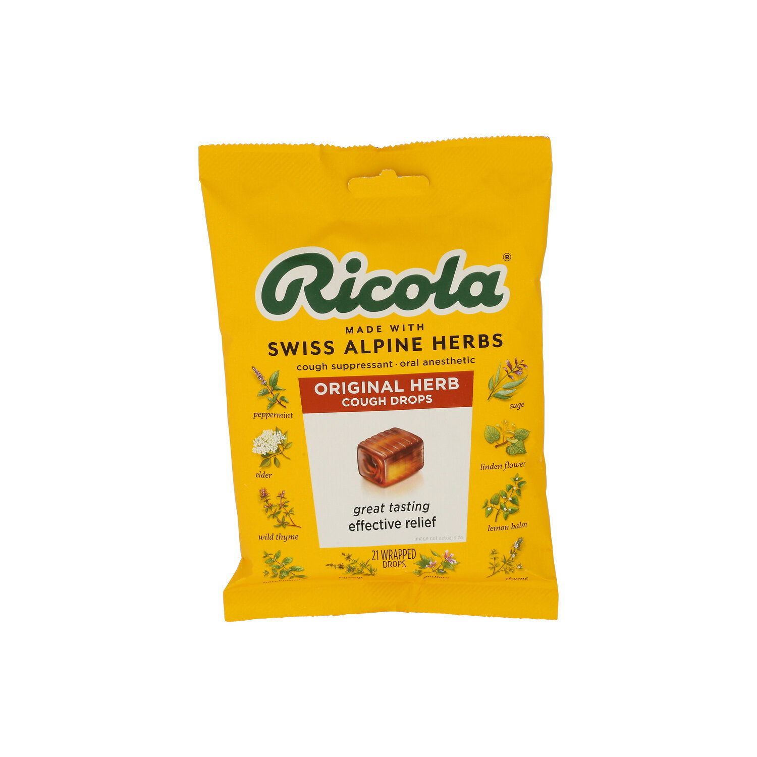 Ricola Original Herb Cough Drops - 21 Count - FRESH by Brookshire's