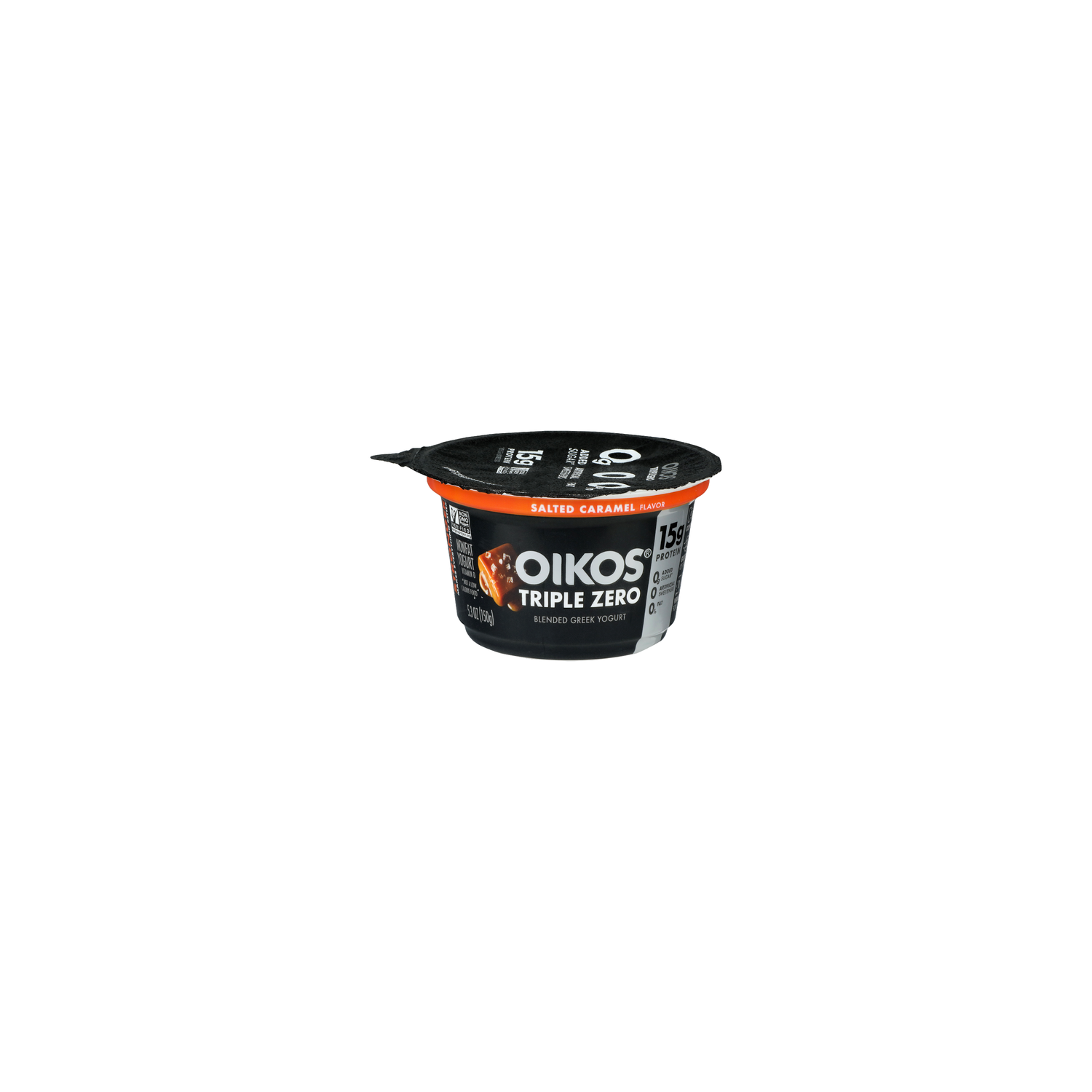 OIKOS Triple Zero Salted Caramel Flavor Greek Yogurt - 5.3 Ounce Image 1 of 4