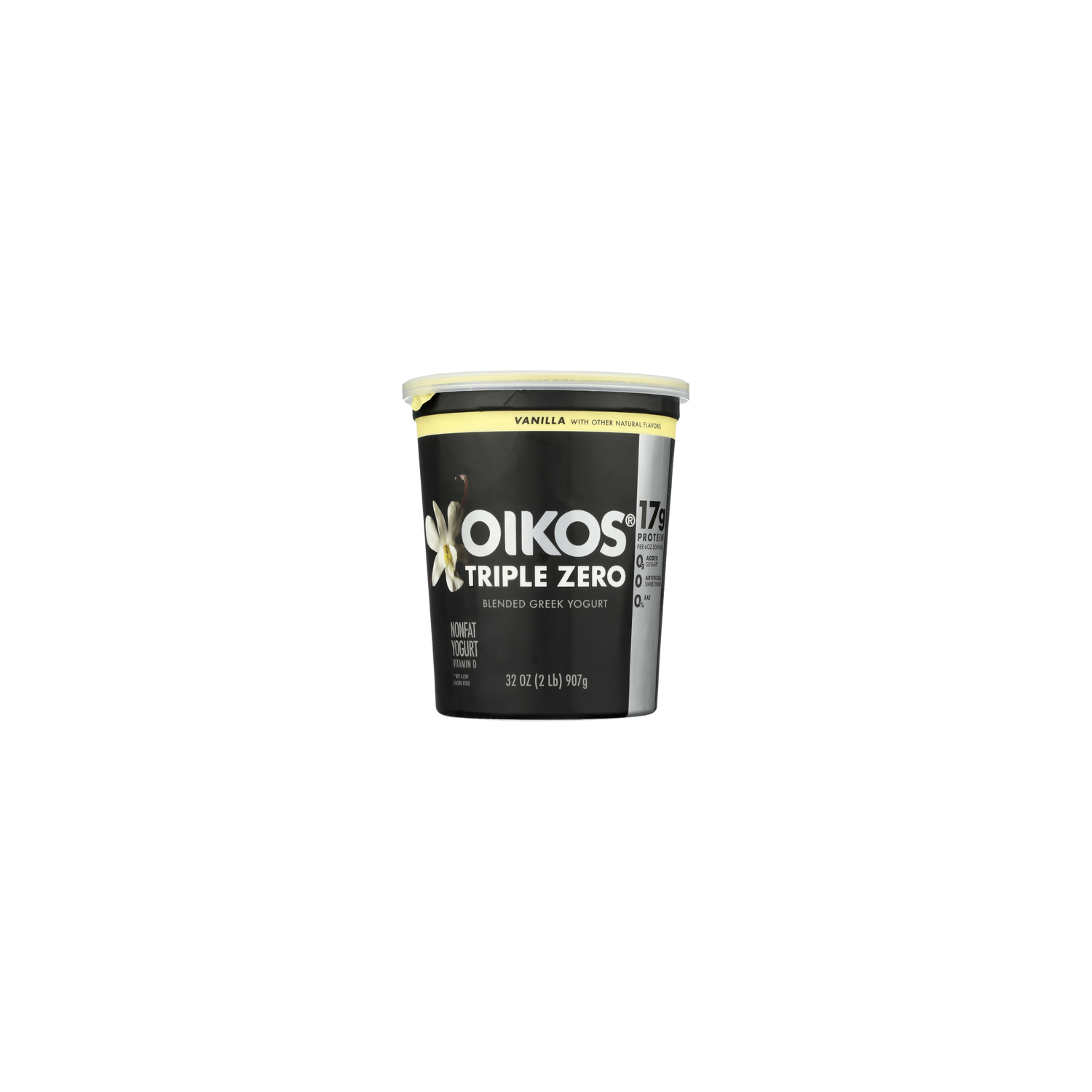 Dannon Oikos Vanilla Greek Yogurt Blended Triple Zero - 32 Ounce Image 1 of 2