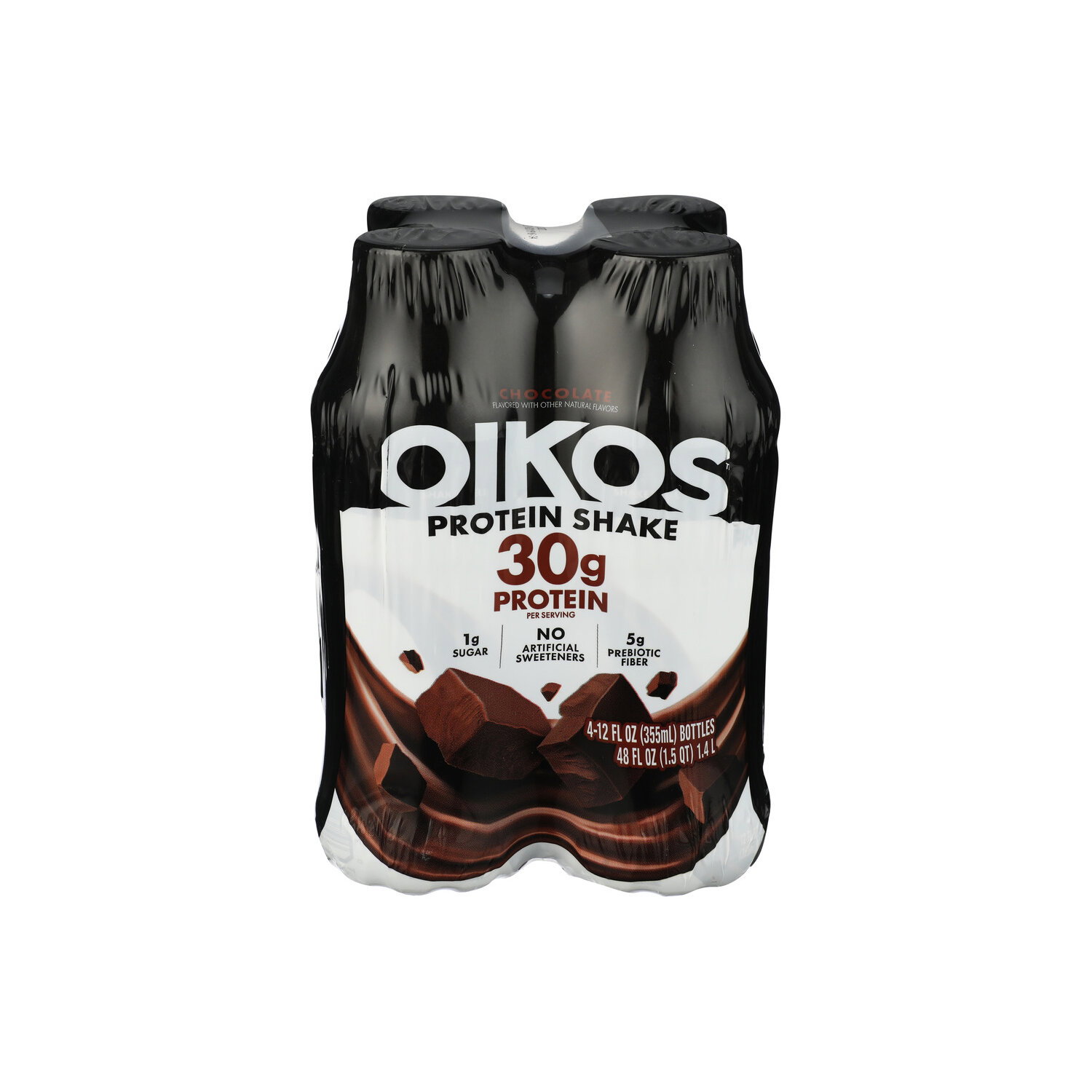 Oikos Chocolate Protein Shake - 12 Fluid Ounce - 4 Count Image 1 of 3
