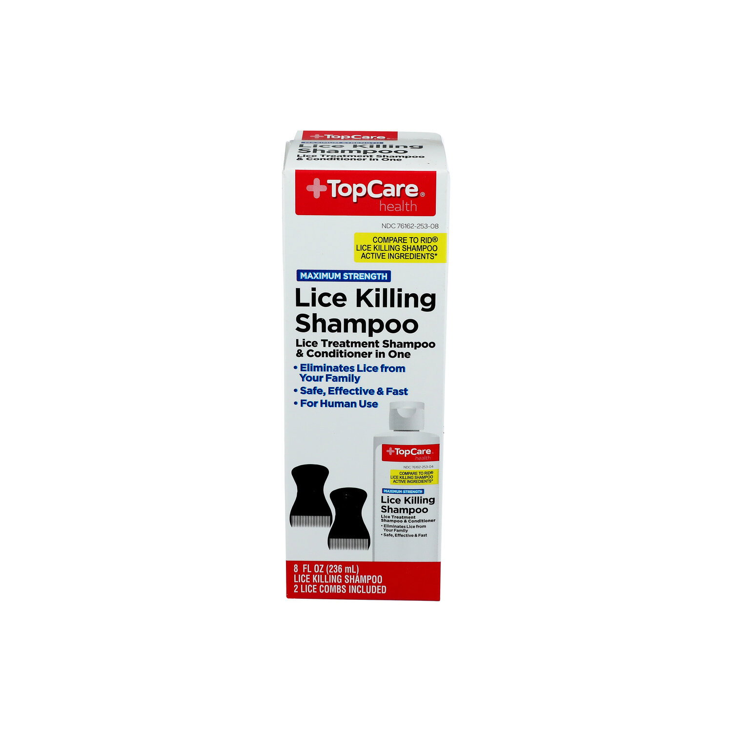 Top Care Health Maximum Strength Lice Killing Shampoo - 1 Each Image 1 of 4