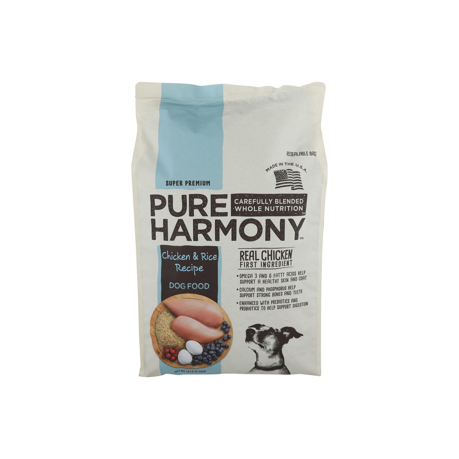 Pure Harmony Chicken & Rice Dry Dog Food - 14 Pound Image 1 of 4
