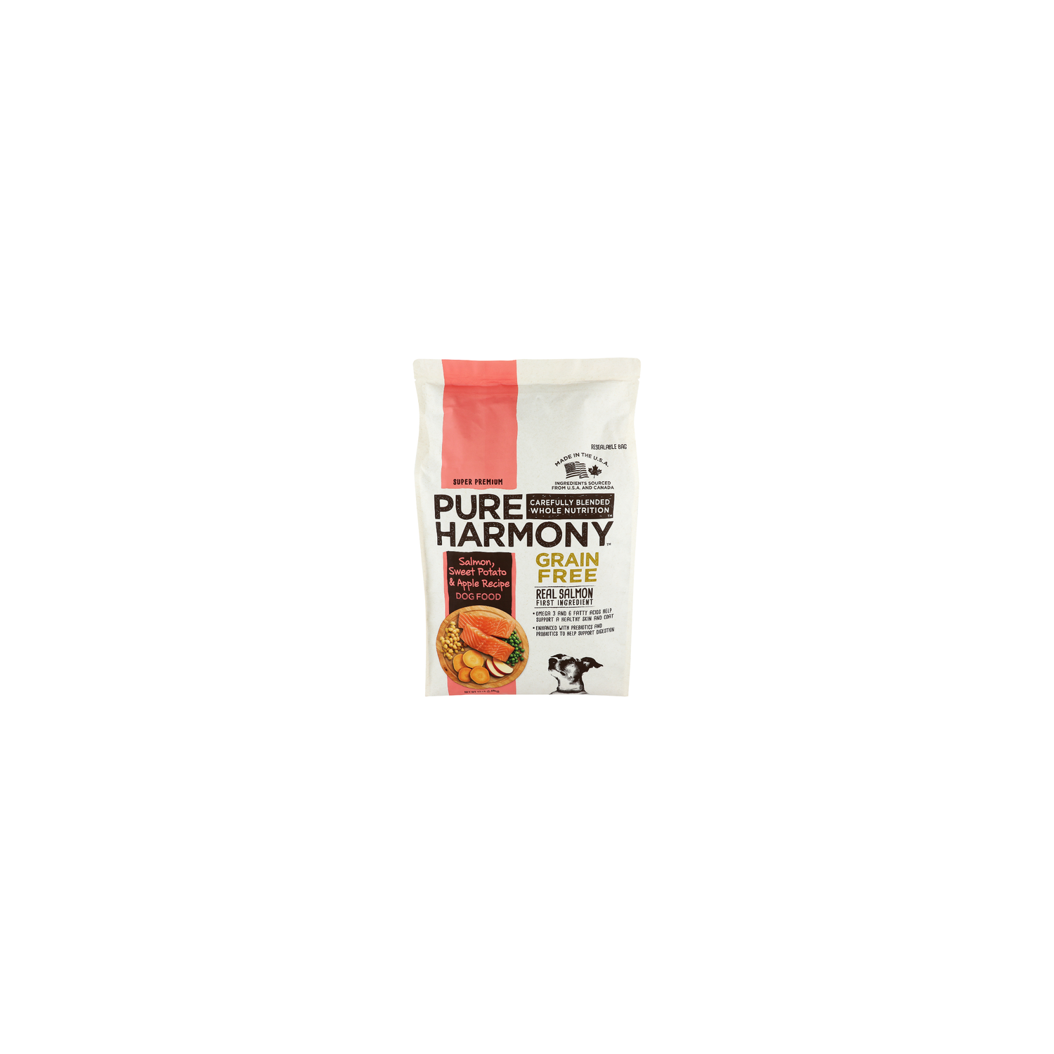 Pure Harmony Super Premium Salmon, Sweet Potato & Apple Recipe Dog Food - 12 Pound Image 1 of 4